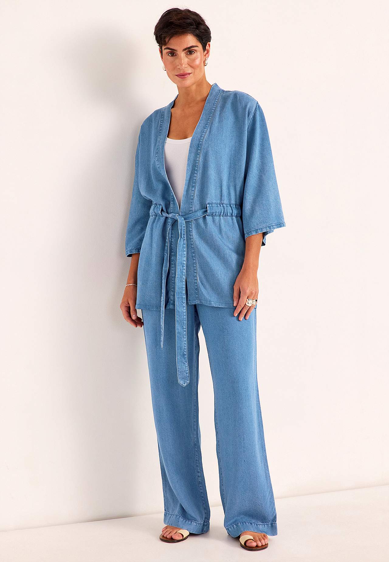 Ultra-zacht Premium kimonojasje van denim