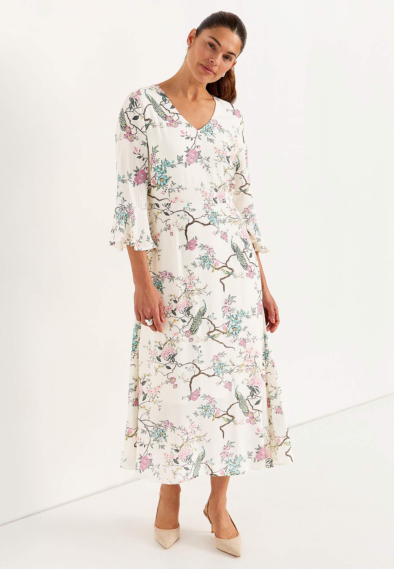 Jurk met strook mouw