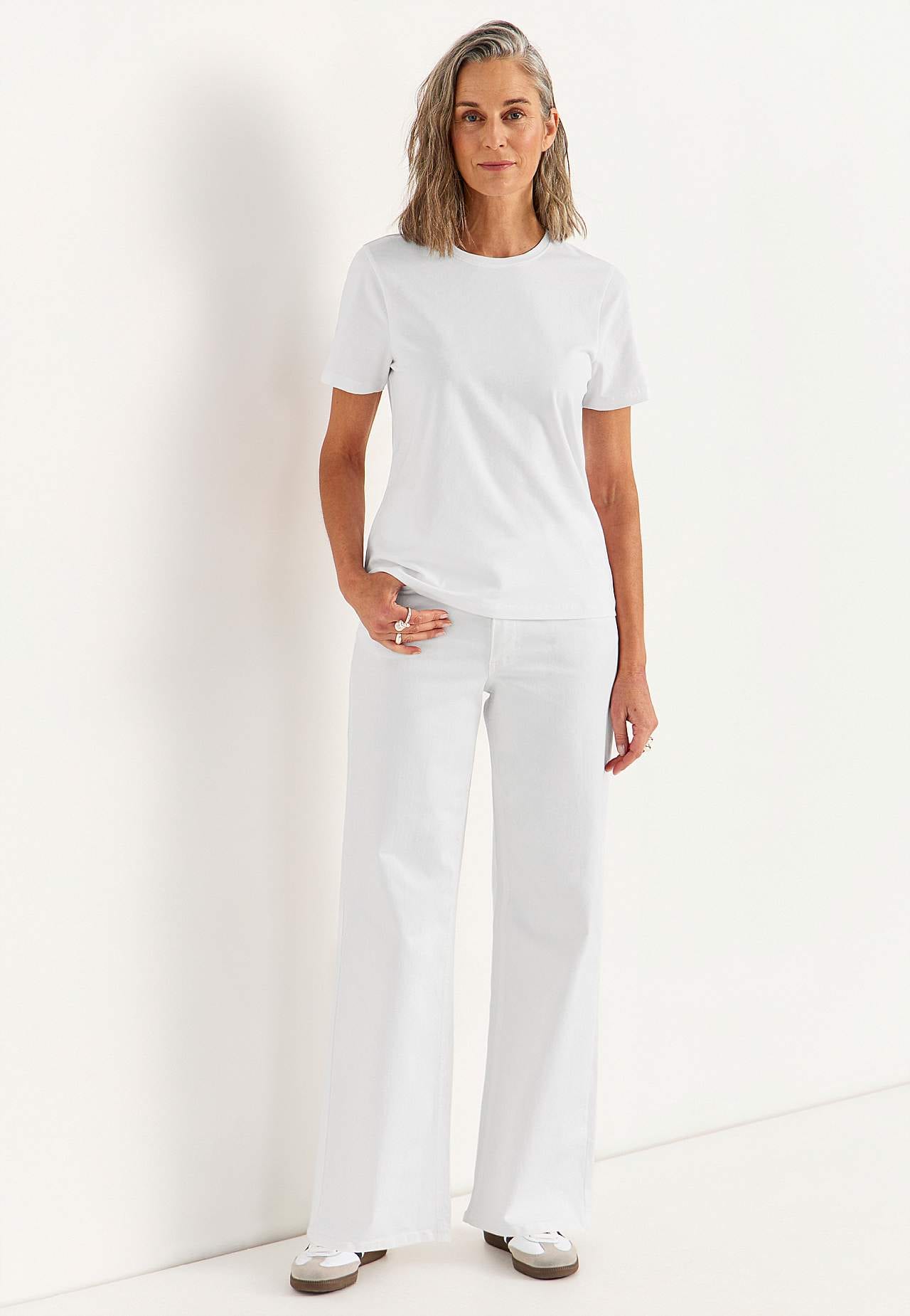 Jersey-topje met korte mouwen