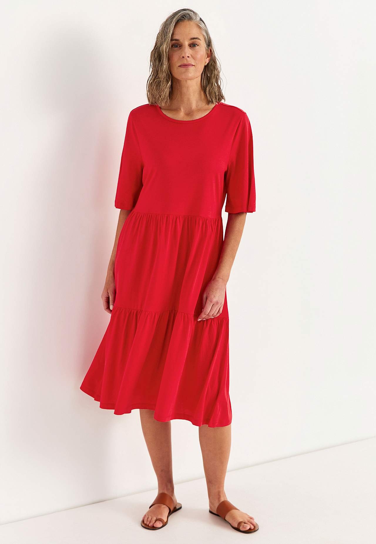 Jerseyjurk met volant