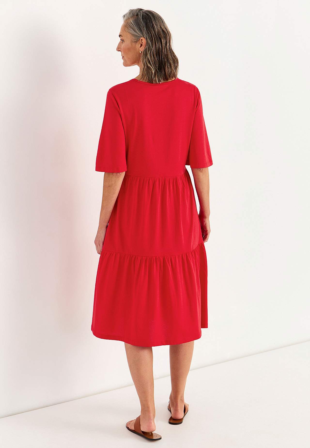 Jerseyjurk met volant