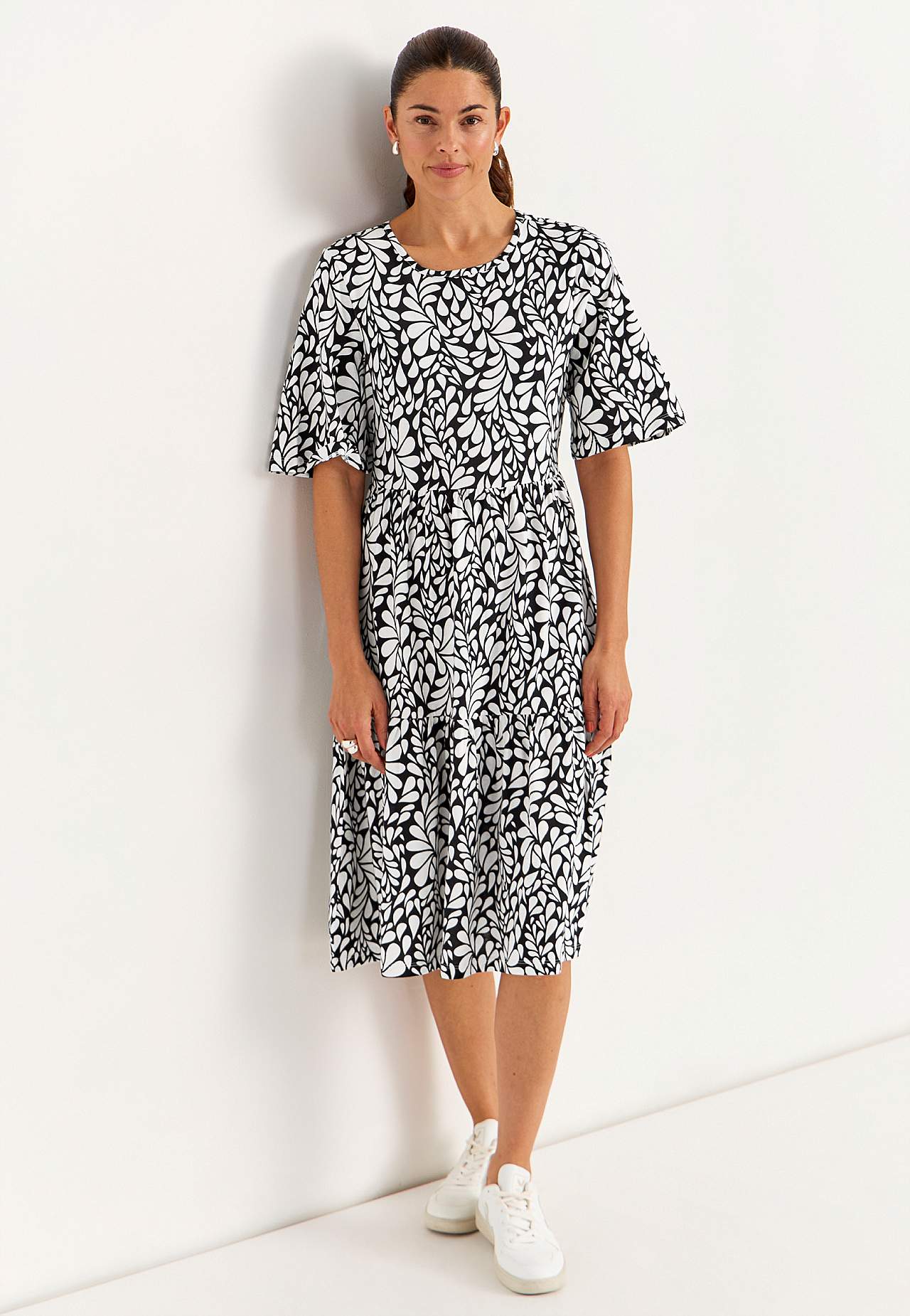 Jerseyjurk met volant