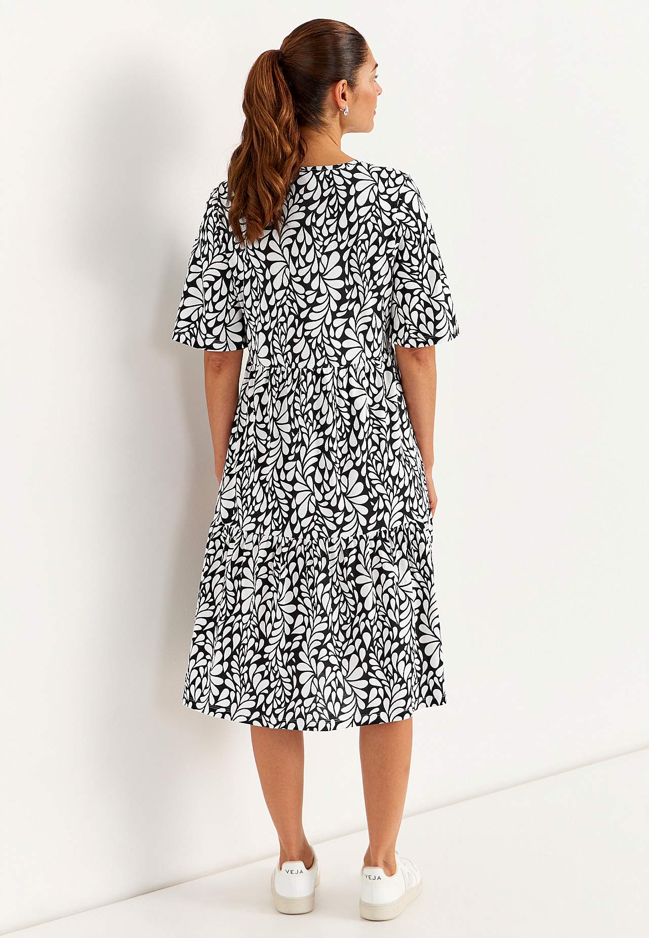 Jerseyjurk met volant