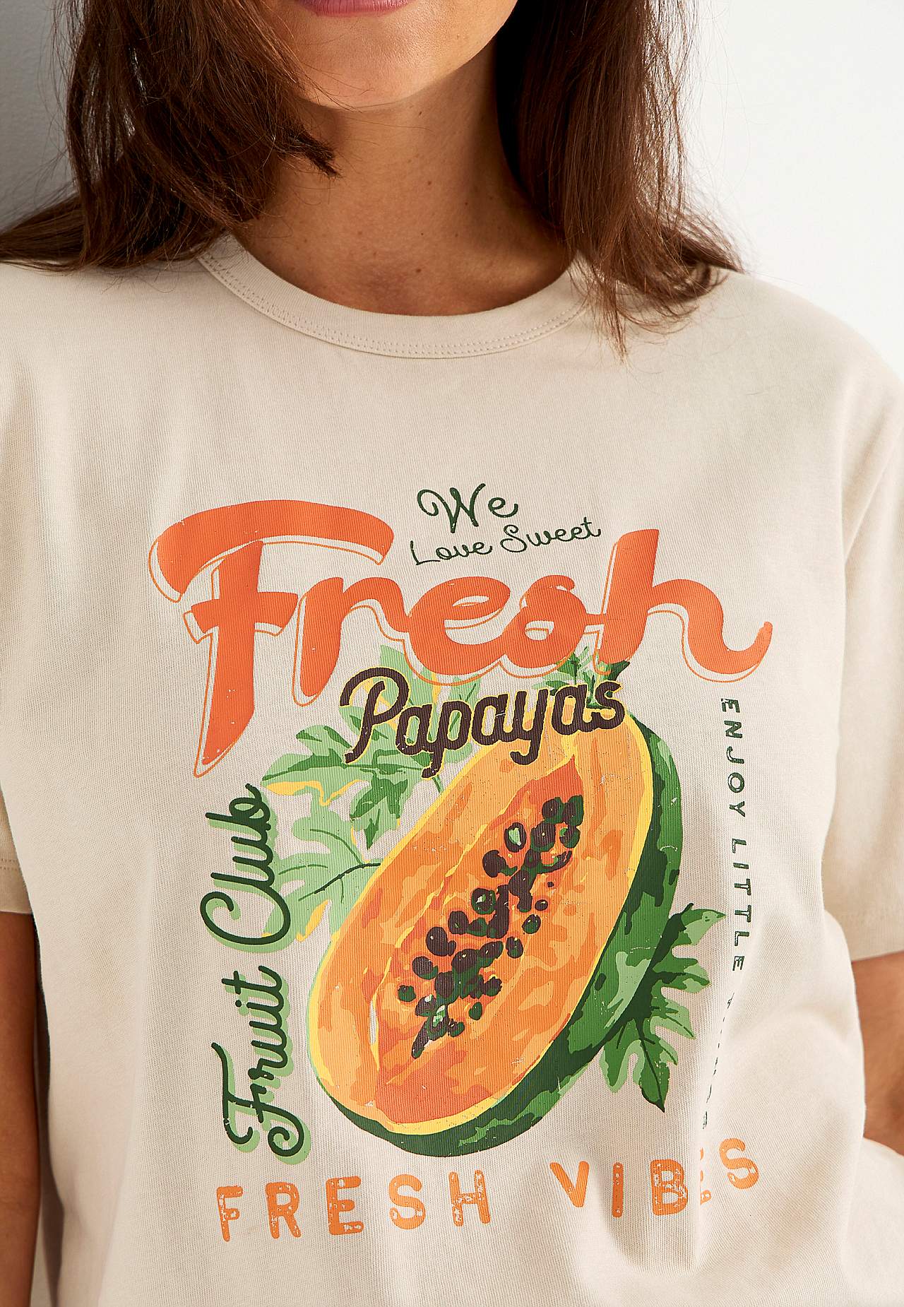 T-shirt van organisch katoen met print