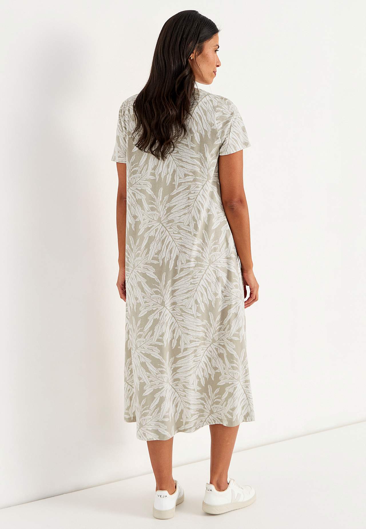 Jurk van organisch katoen met zakken