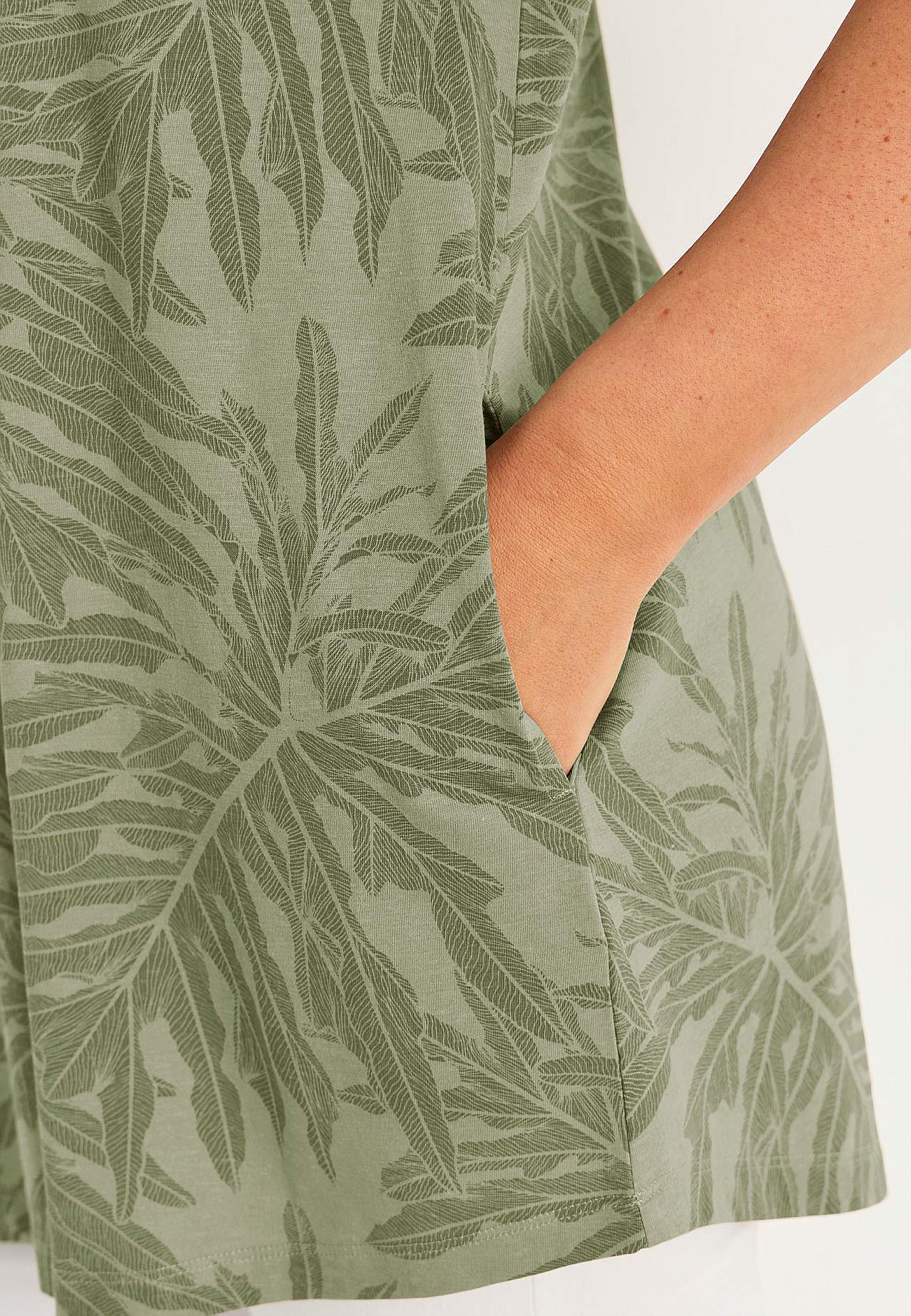 Tuniek van organisch katoen met zakken