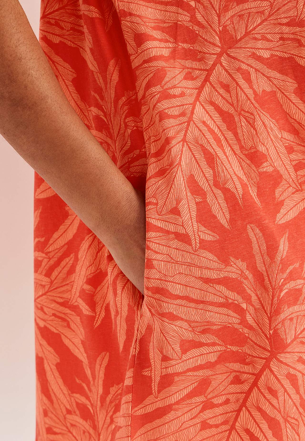 Tuniek van organisch katoen met zakken