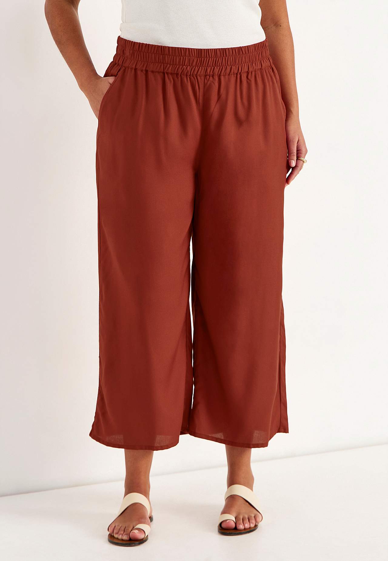 Culotte broek met zakken