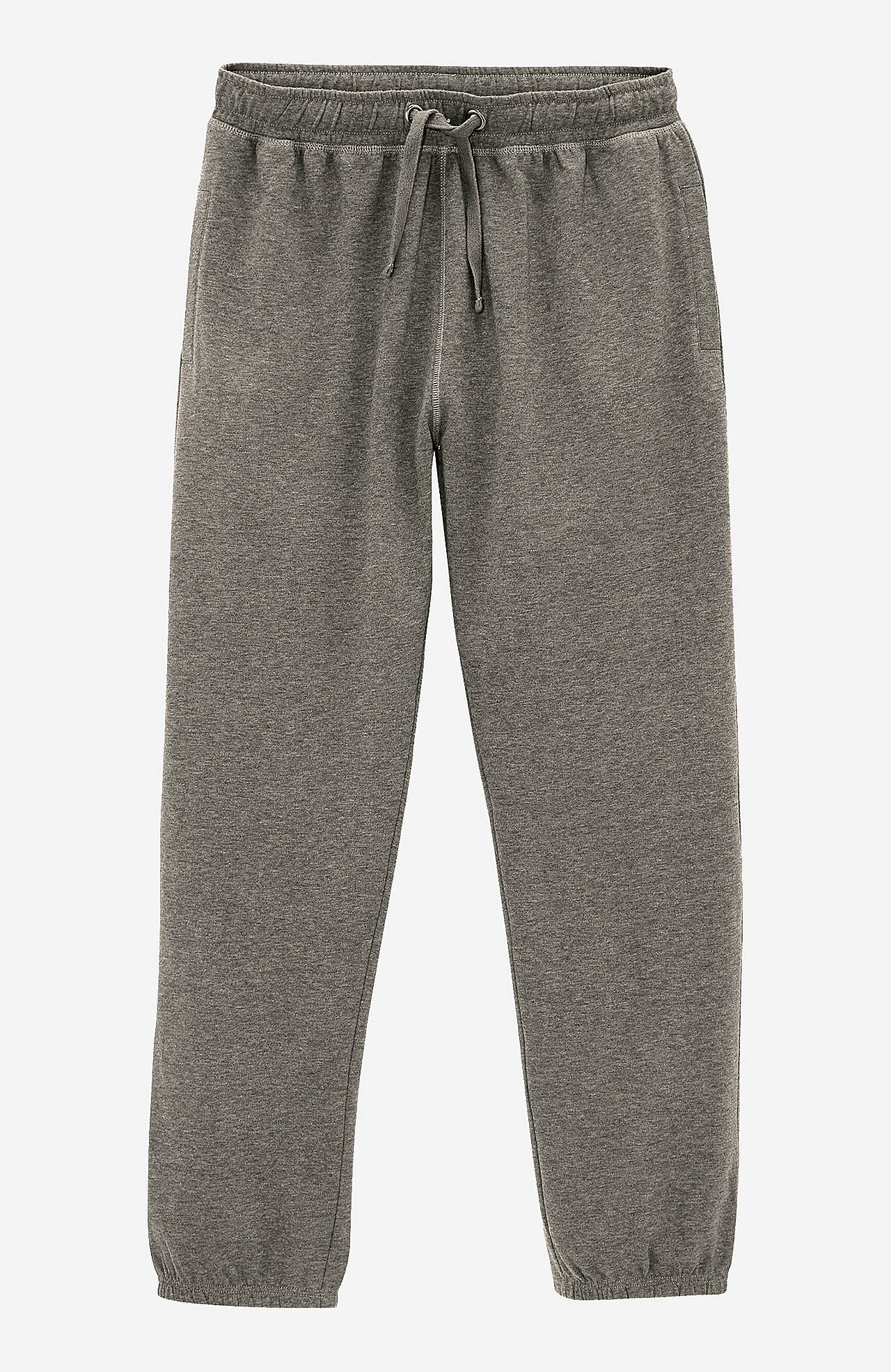 Sweatshirtbroek met elastiek aan de uiteinden van de benen