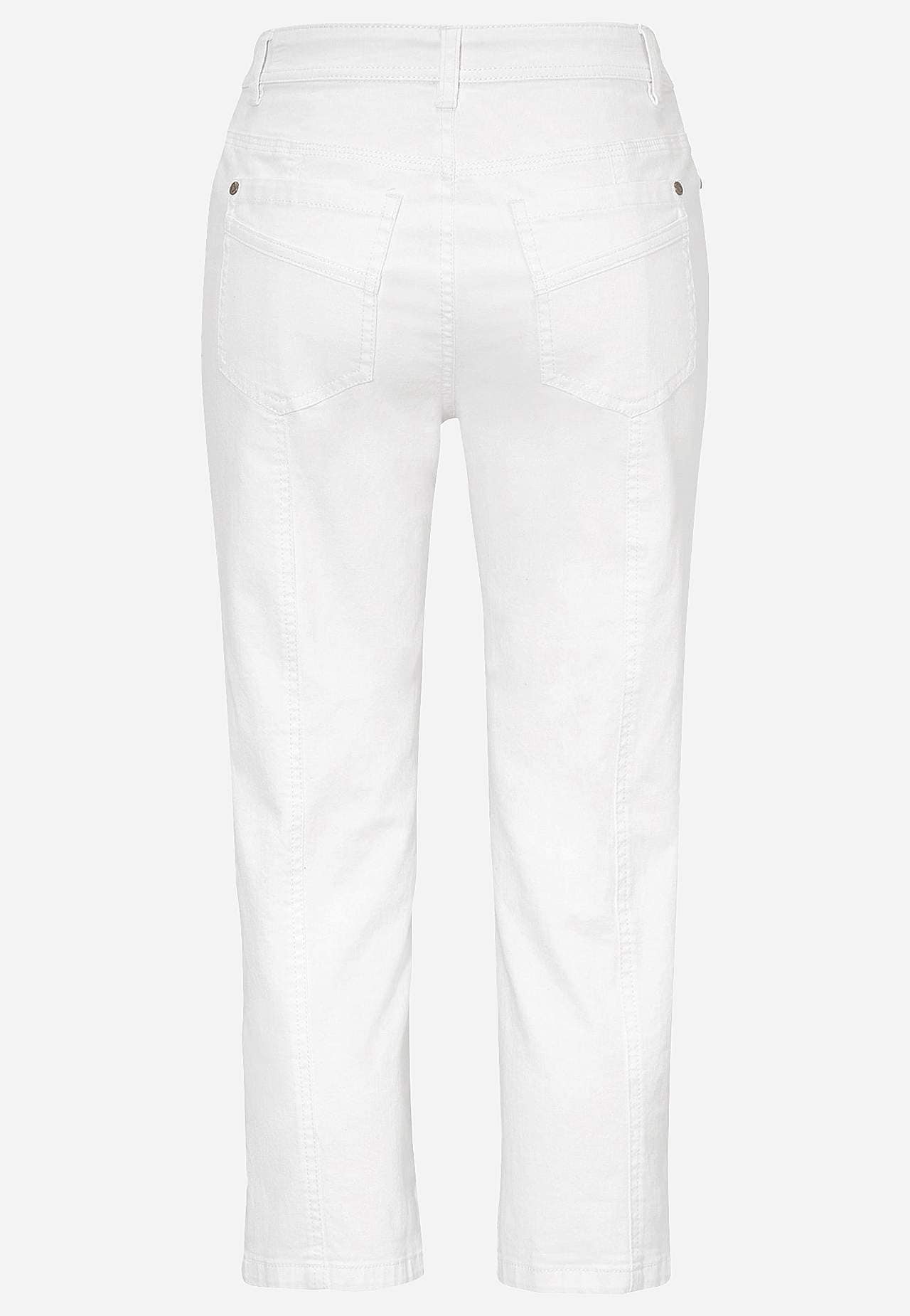 Cropped jeans met vijf zakken ontwerp