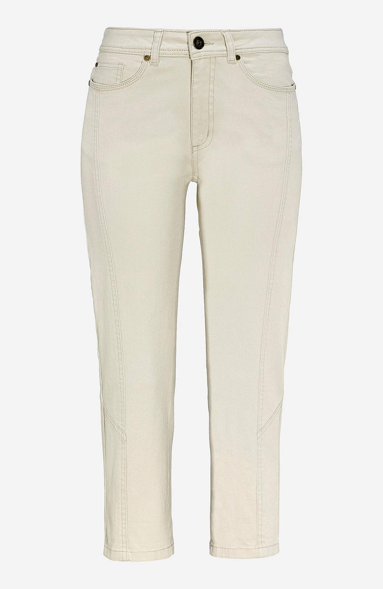 Cropped jeans met vijf zakken ontwerp
