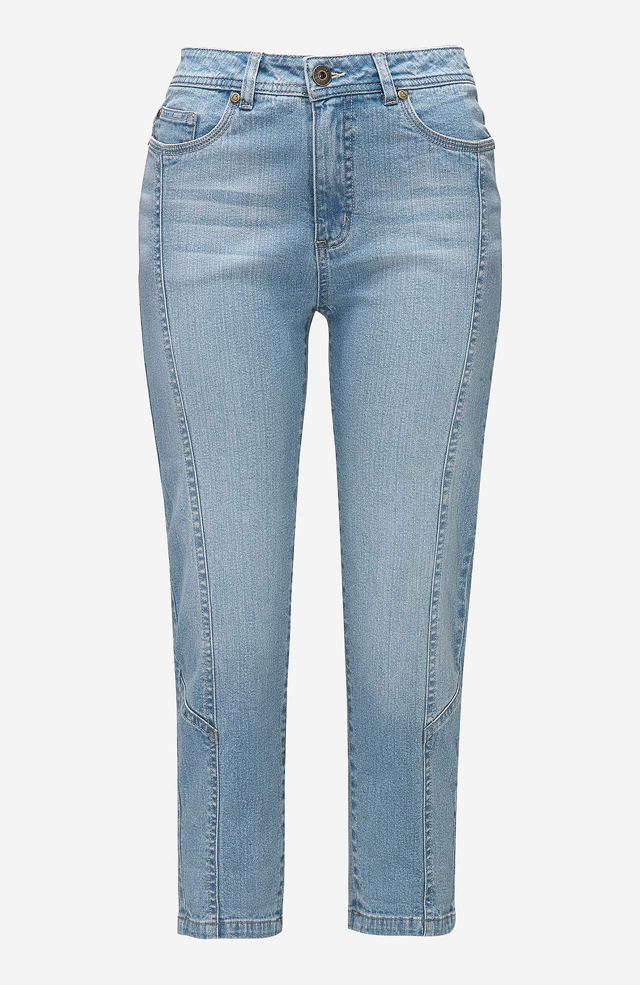 Cropped jeans met vijf zakken ontwerp