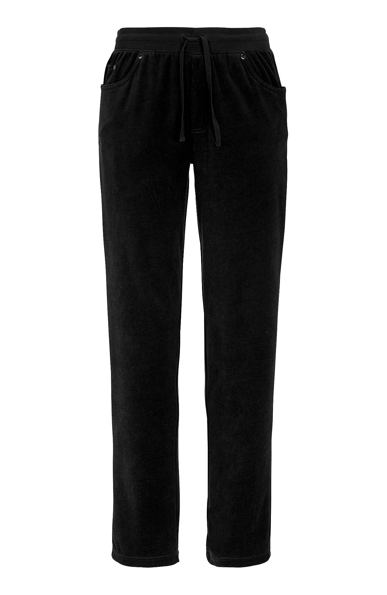 Broek van velours met rechte pijpen