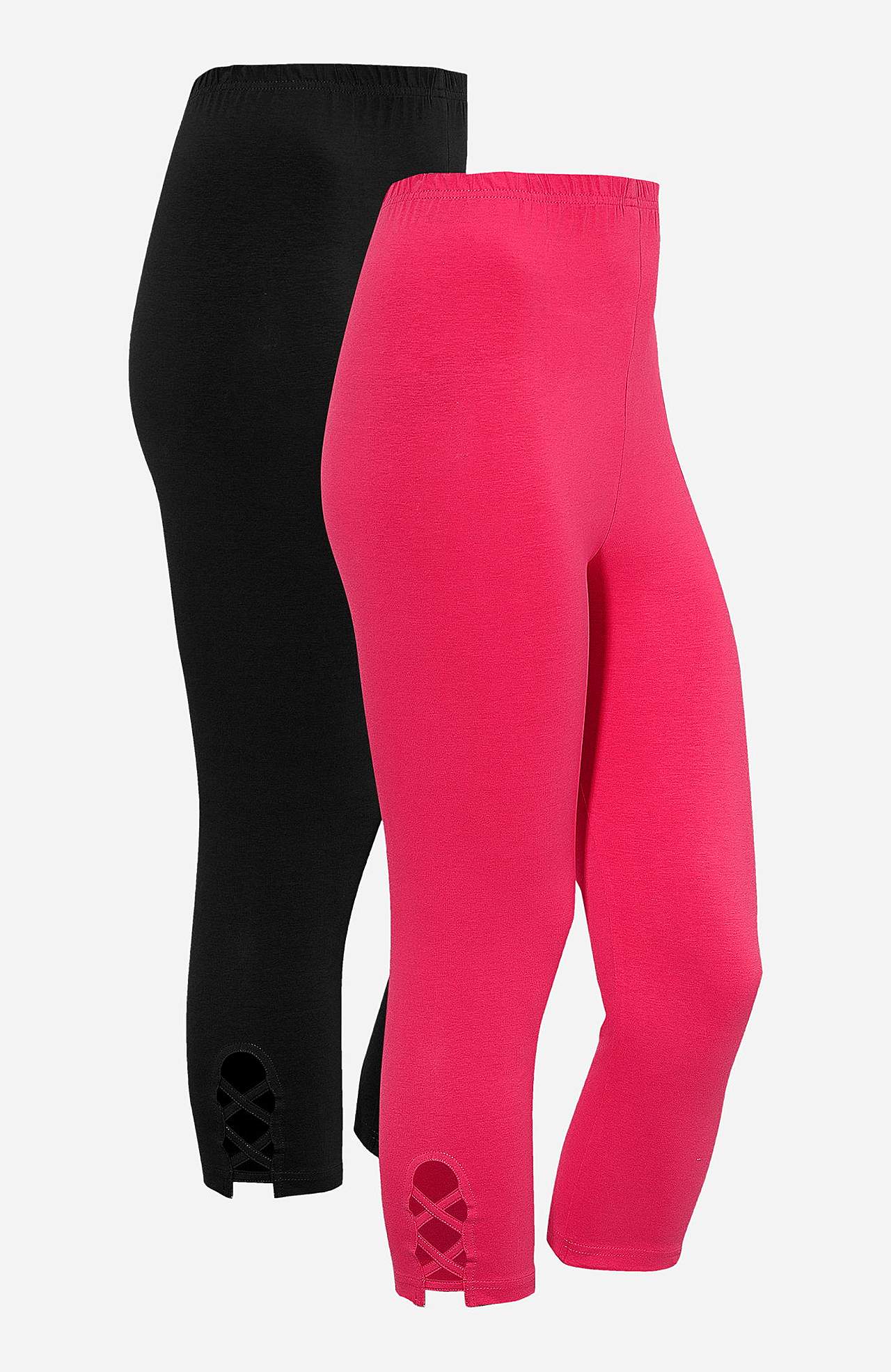 Capri legging met mooie details Set van 2