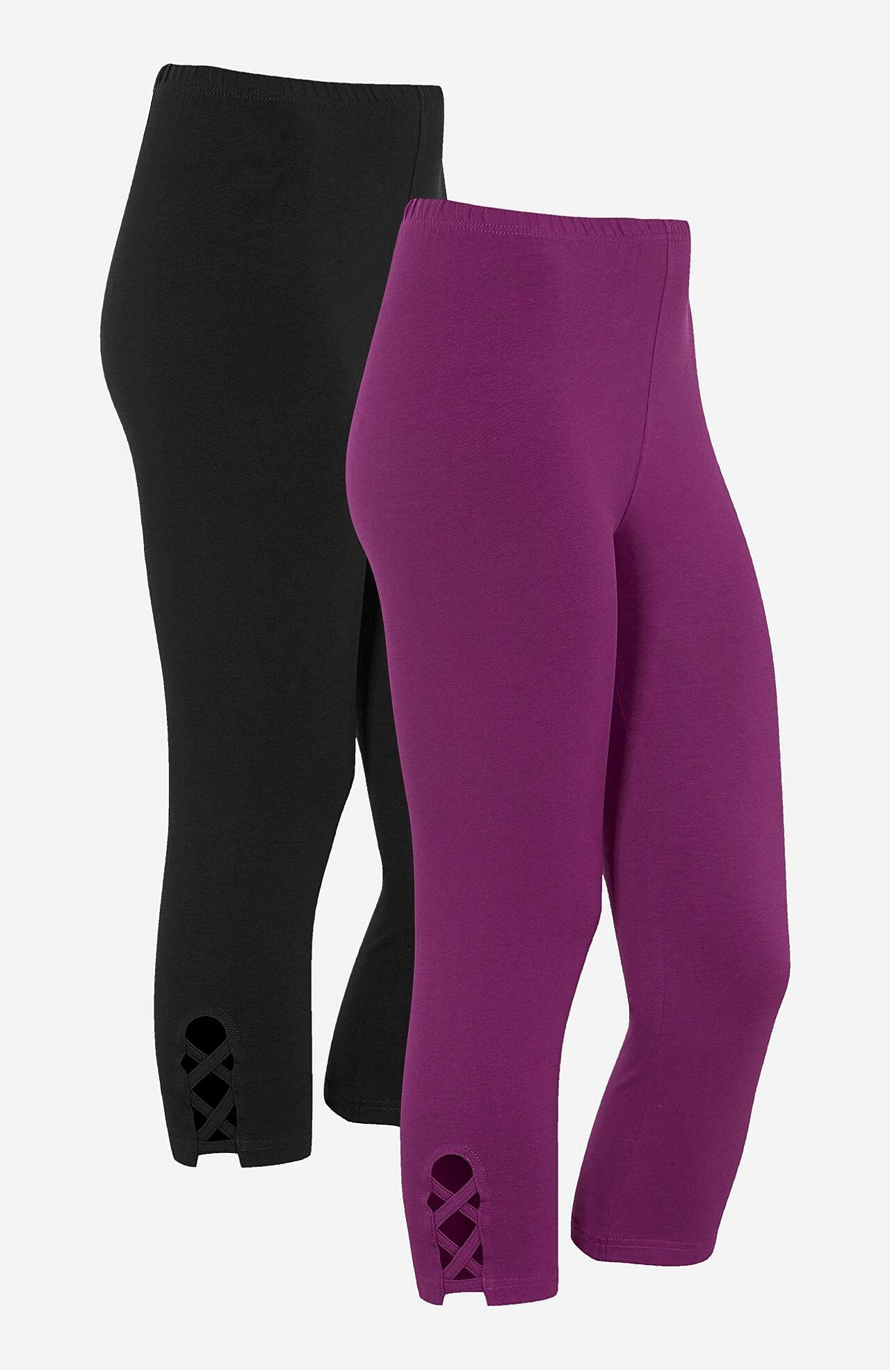 Capri legging met mooie details Set van 2