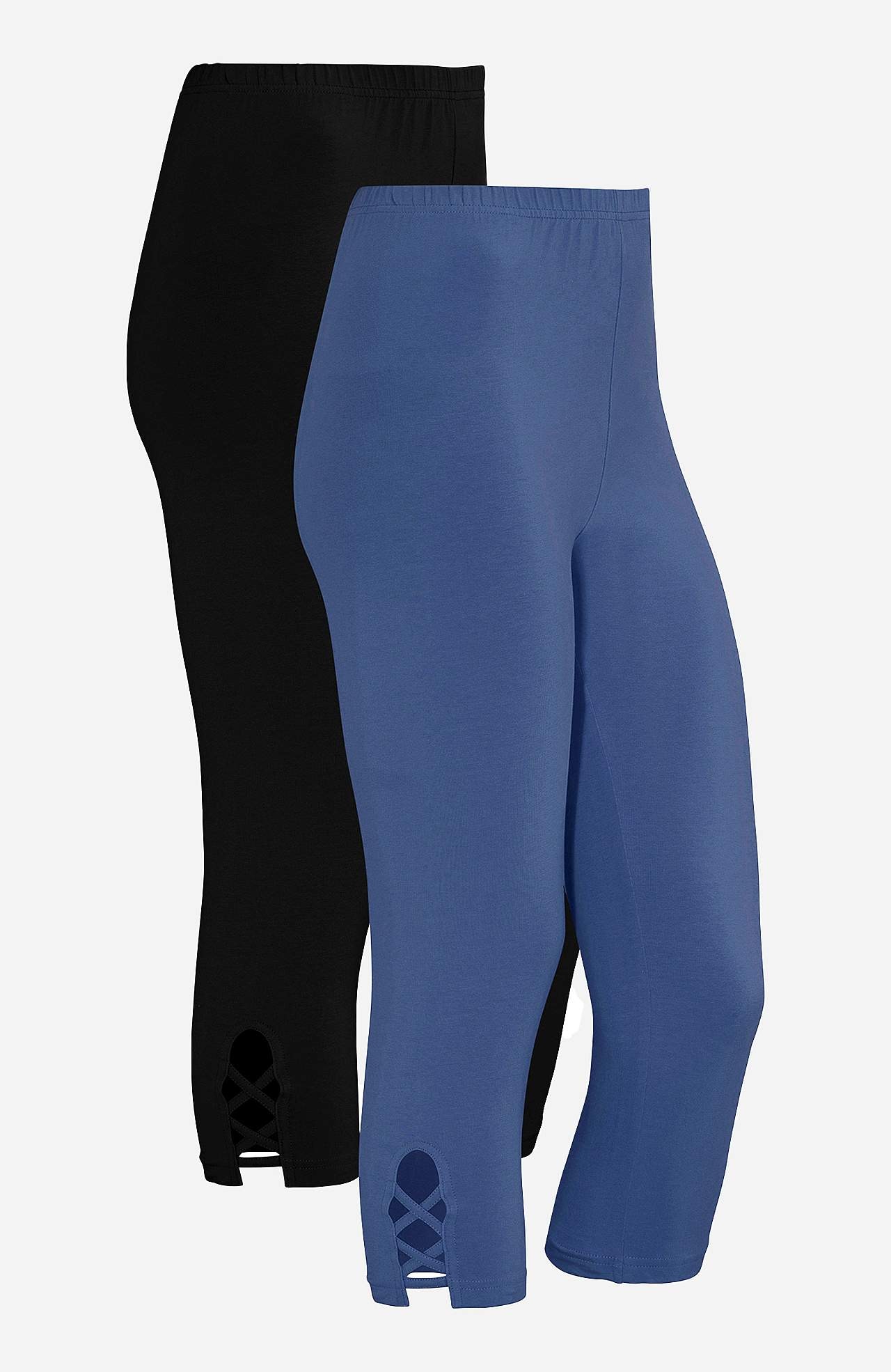 Capri legging met mooie details Set van 2