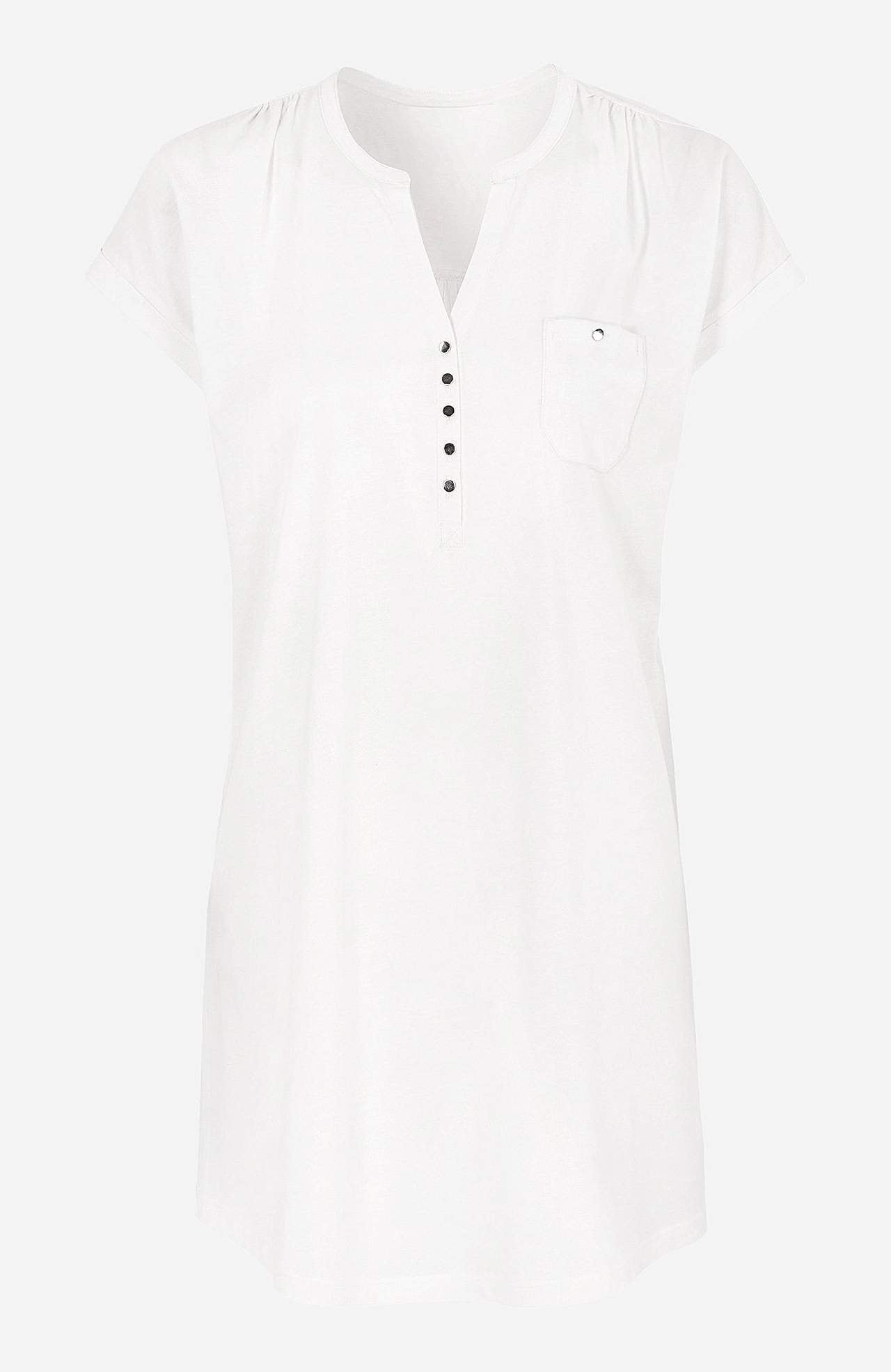 Jersey tuniek met metalen knoppen