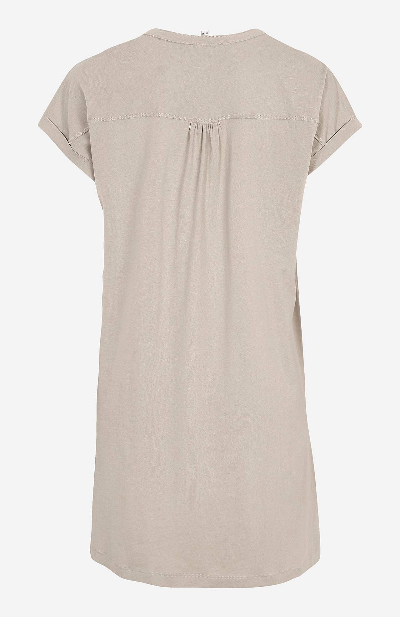 Jersey tuniek met metalen knoppen