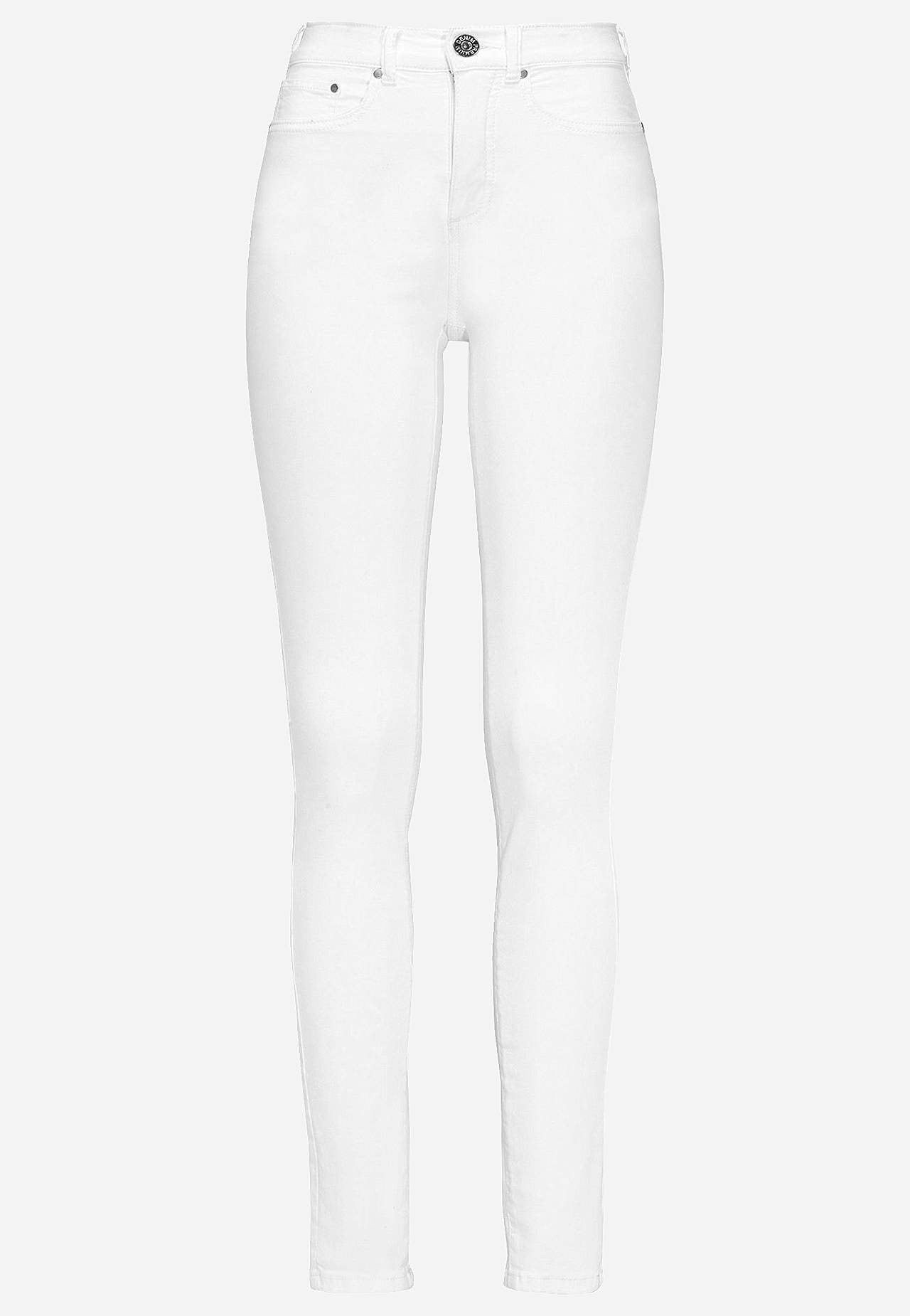 Superstretch jeans van keperstof