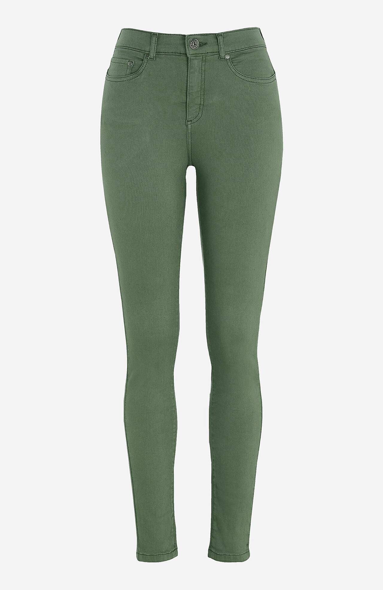 Superstretch jeans van keperstof
