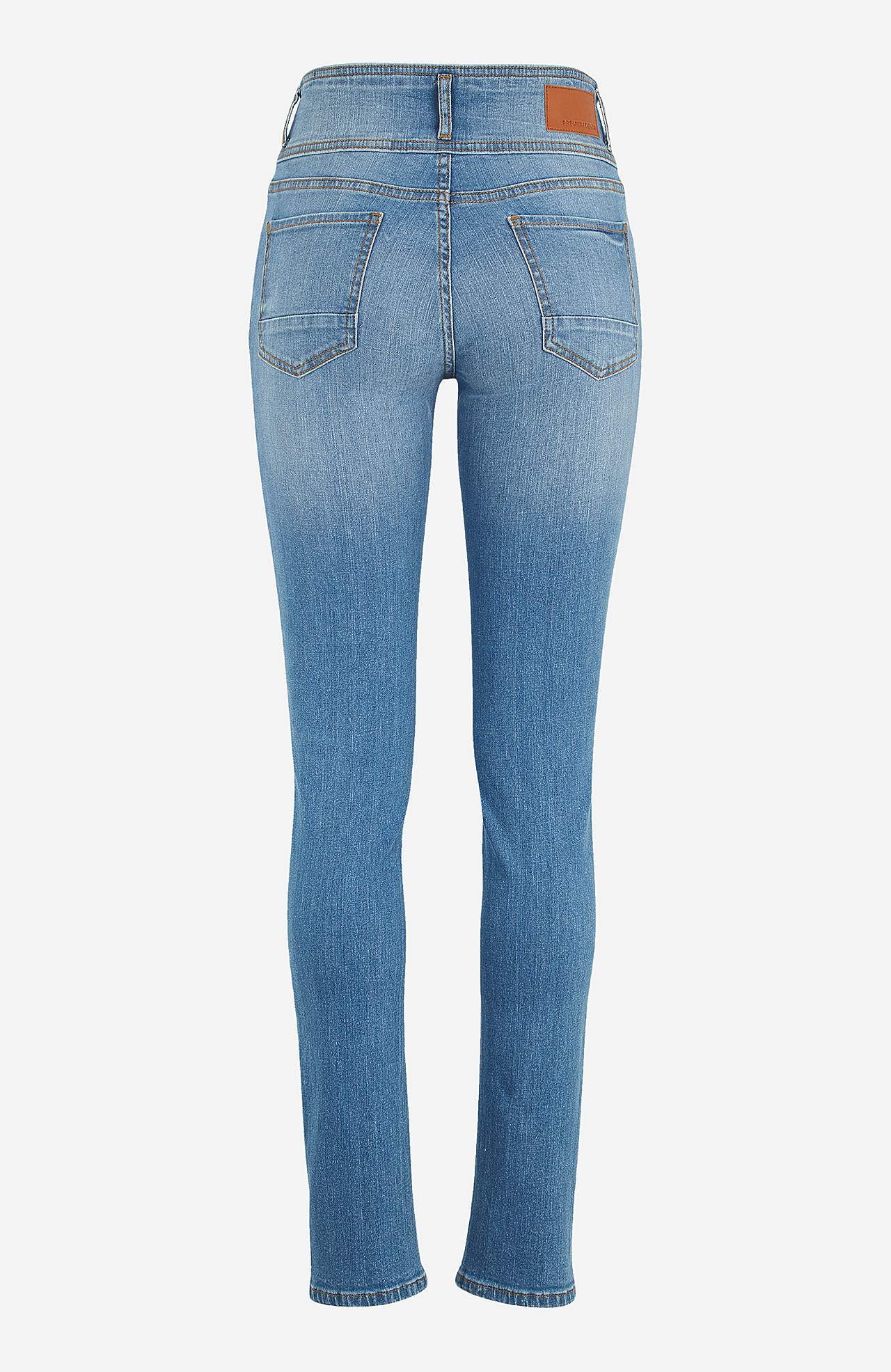Rechte spijkerbroek met hoge taille