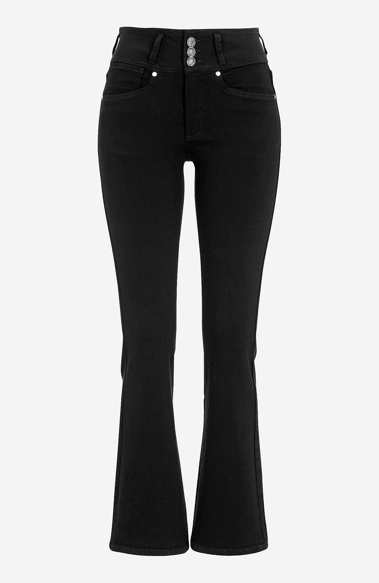 Bootcut jeans met hoge taille