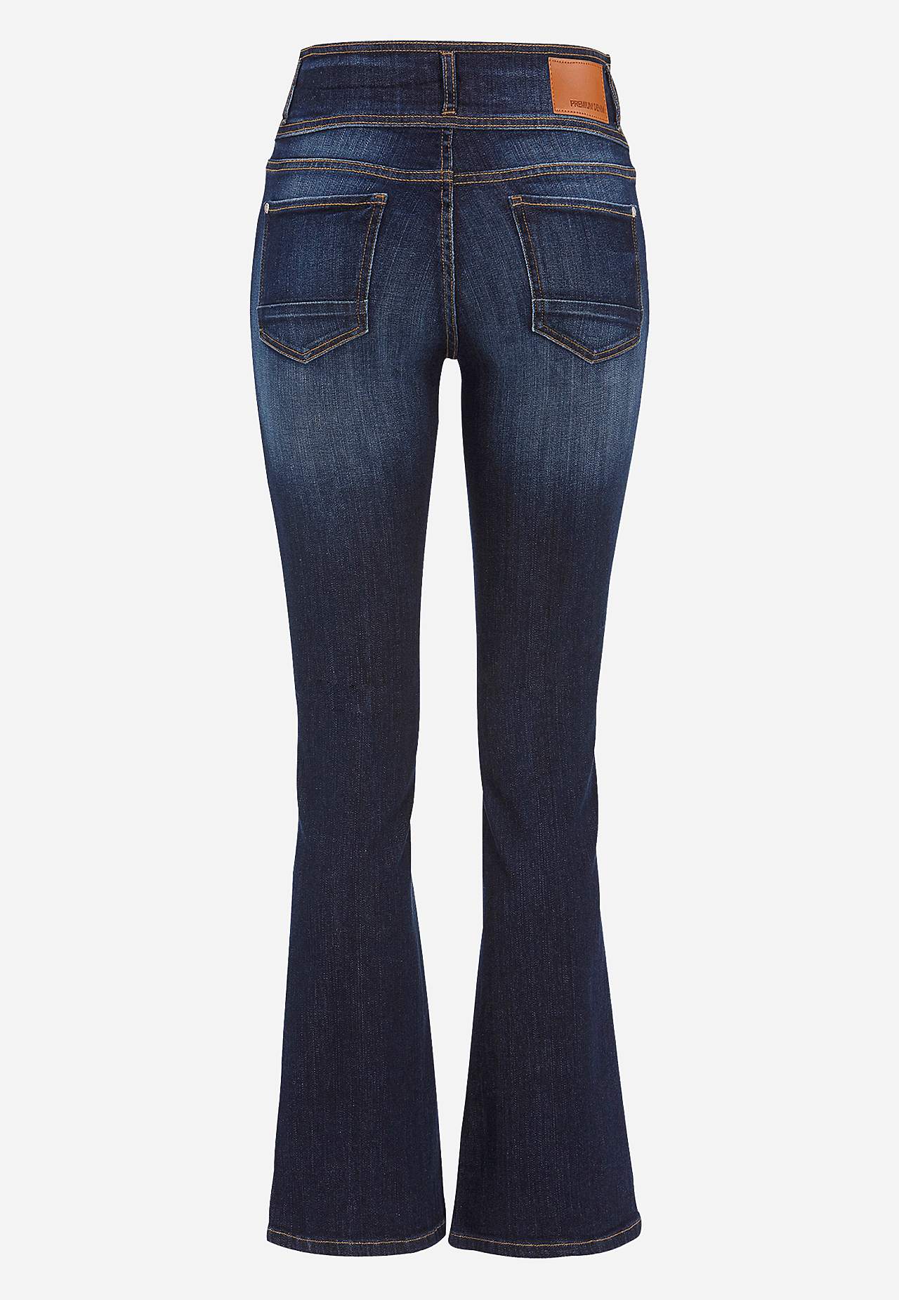 Bootcut jeans met hoge taille