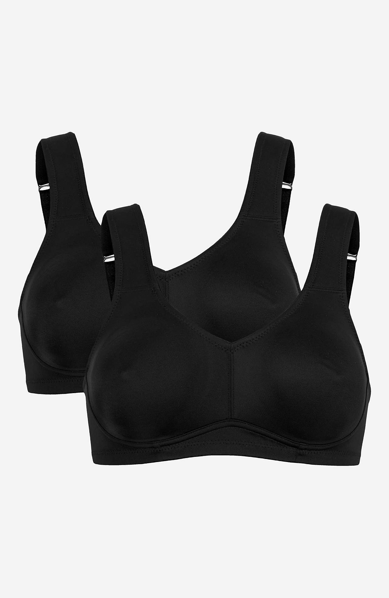 Ongevoerde zachte bh Ingrid Set van 2