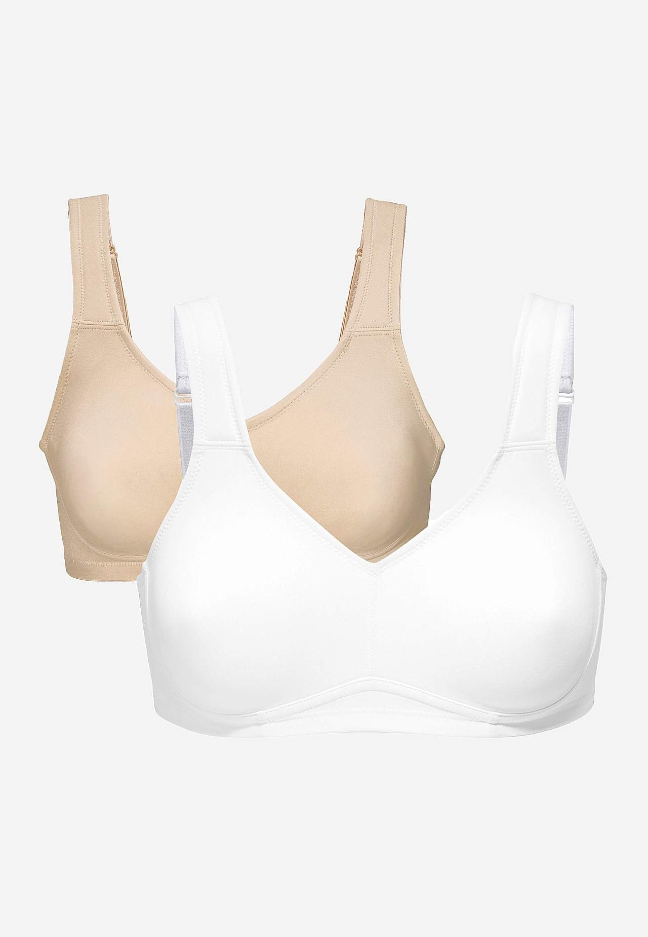 Ongevoerde zachte bh Ingrid Set van 2