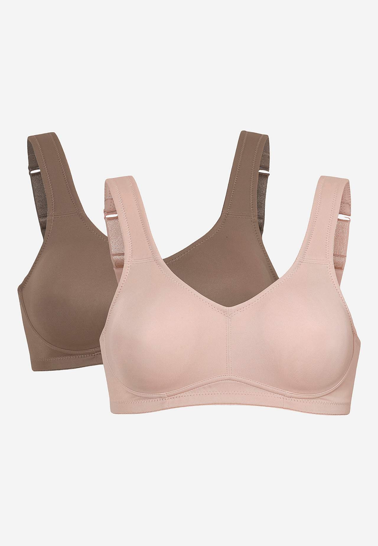Ongevoerde zachte bh Ingrid Set van 2