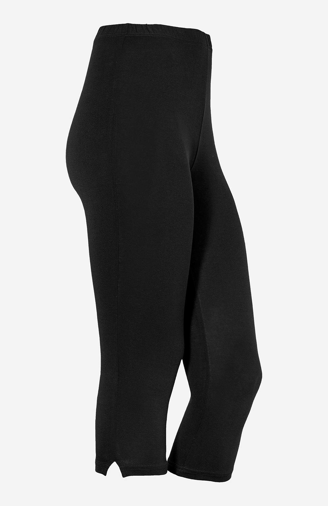 Capri legging met splits aan de zijkant