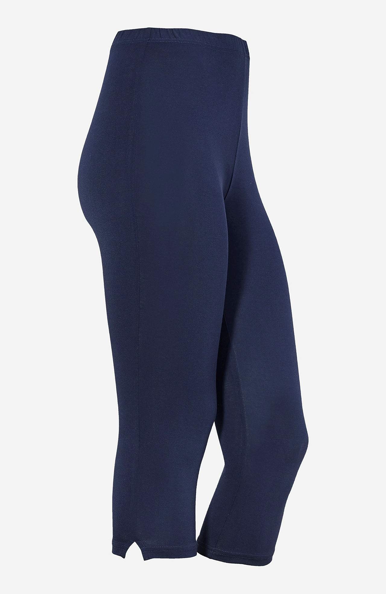 Capri legging met splits aan de zijkant