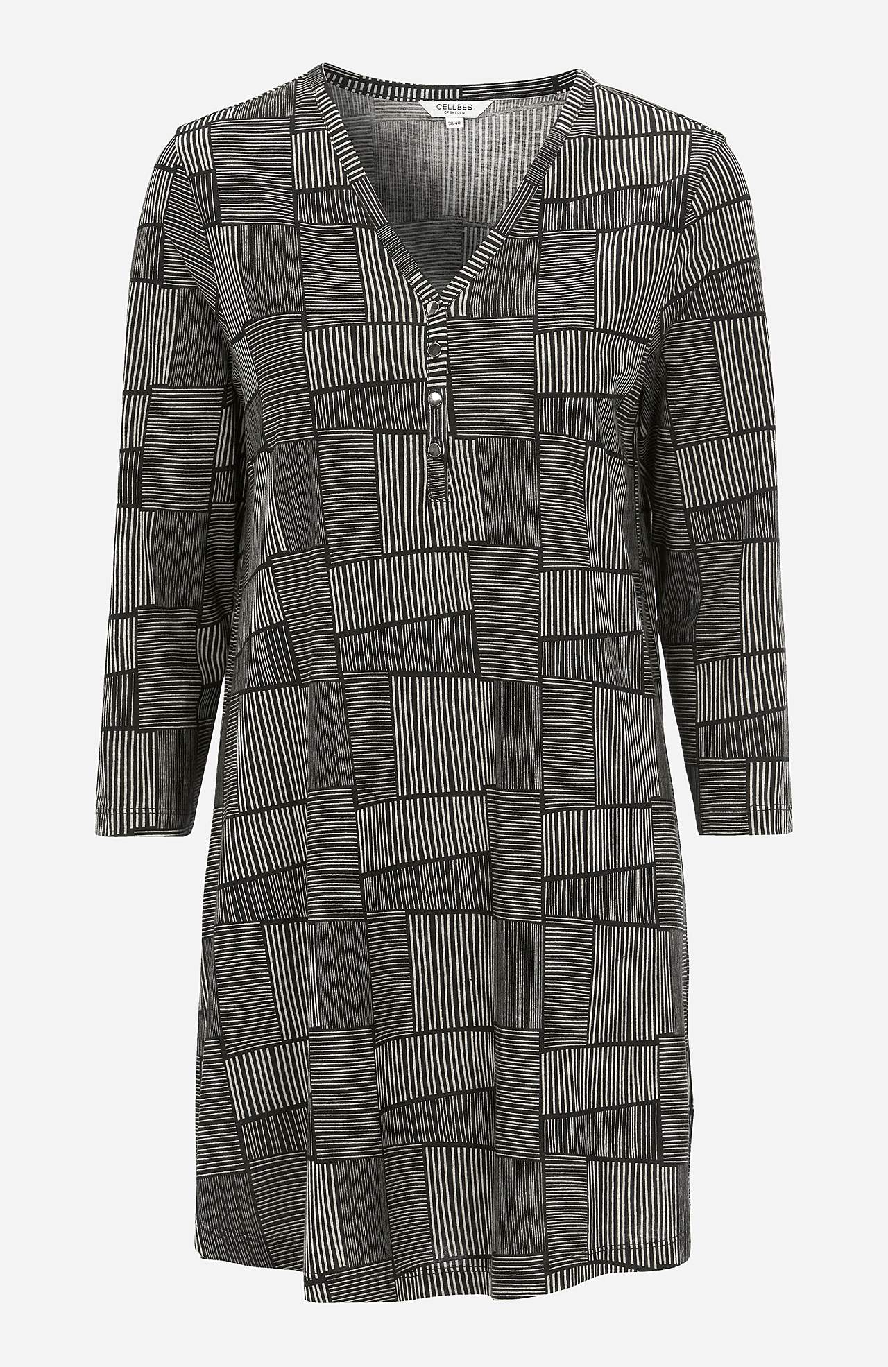 Jersey tuniek met v-halslijn
