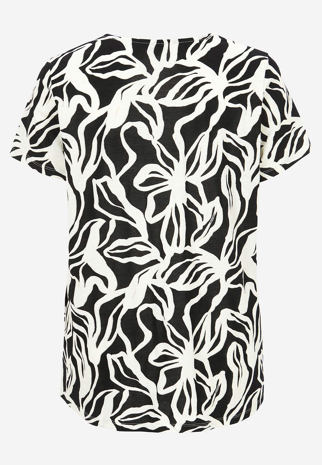 Zacht jersey-topje met v-hals