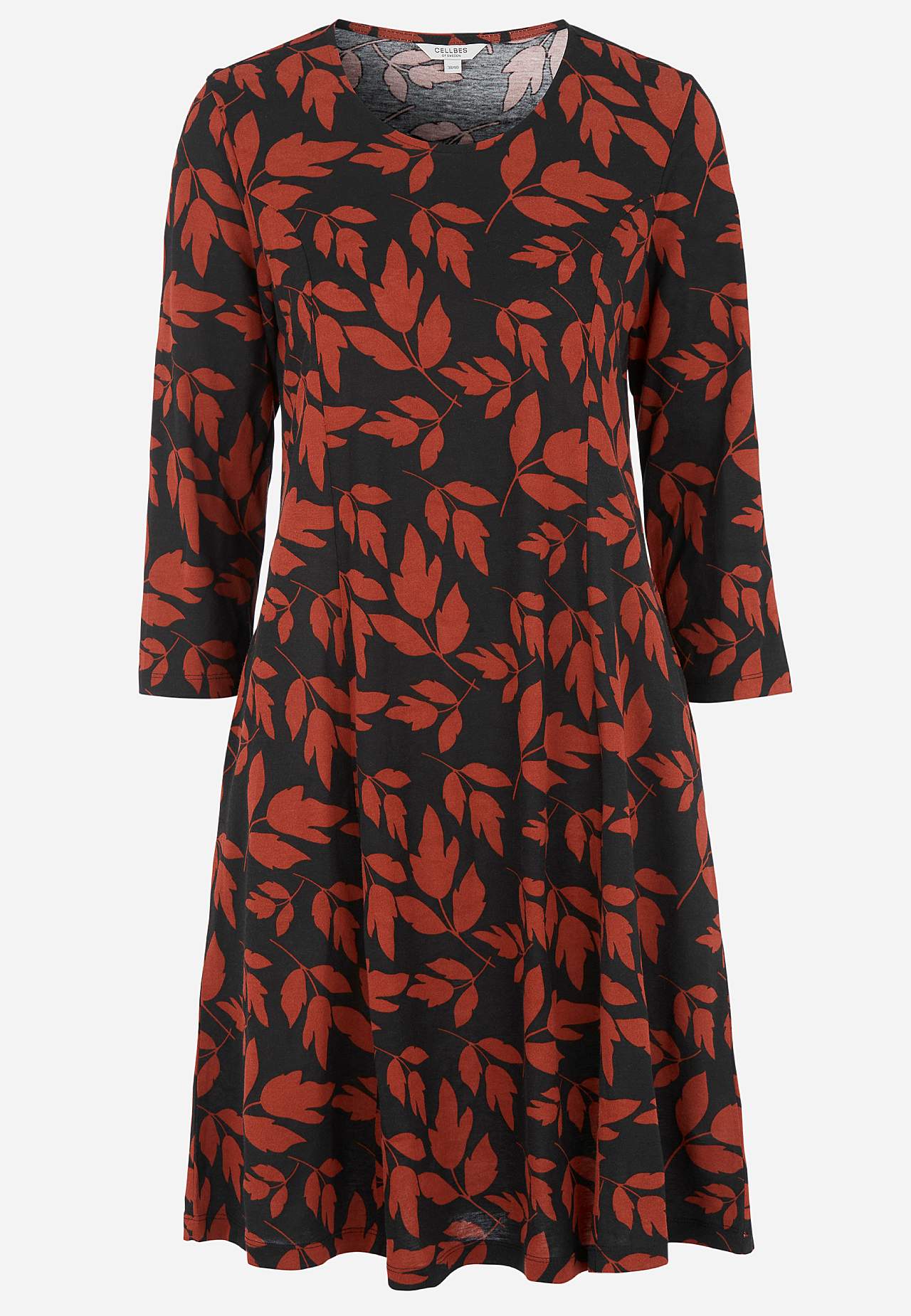 Met patroon jerseyjurk met zakken