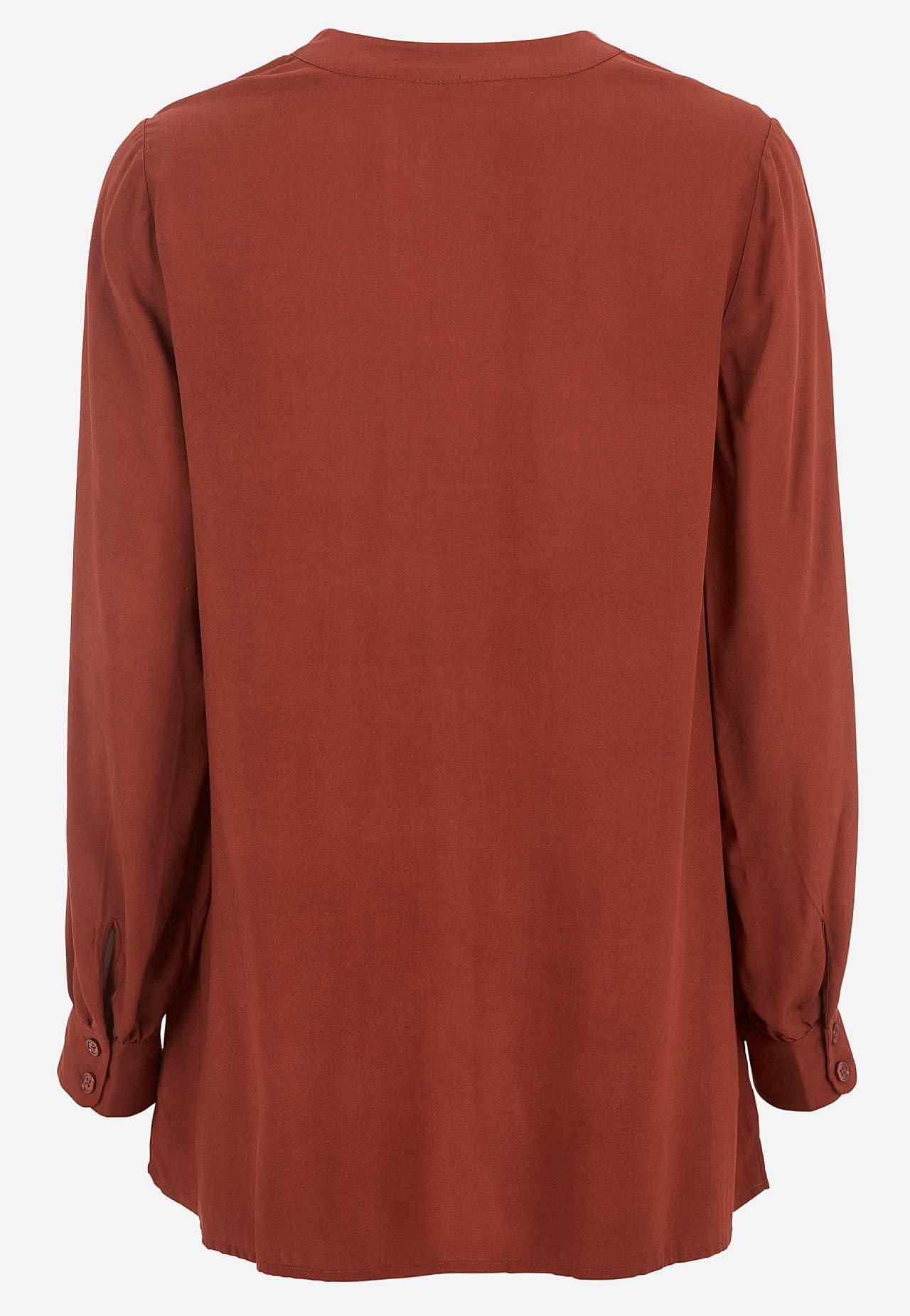 Gevlochten tuniek met een v-hals