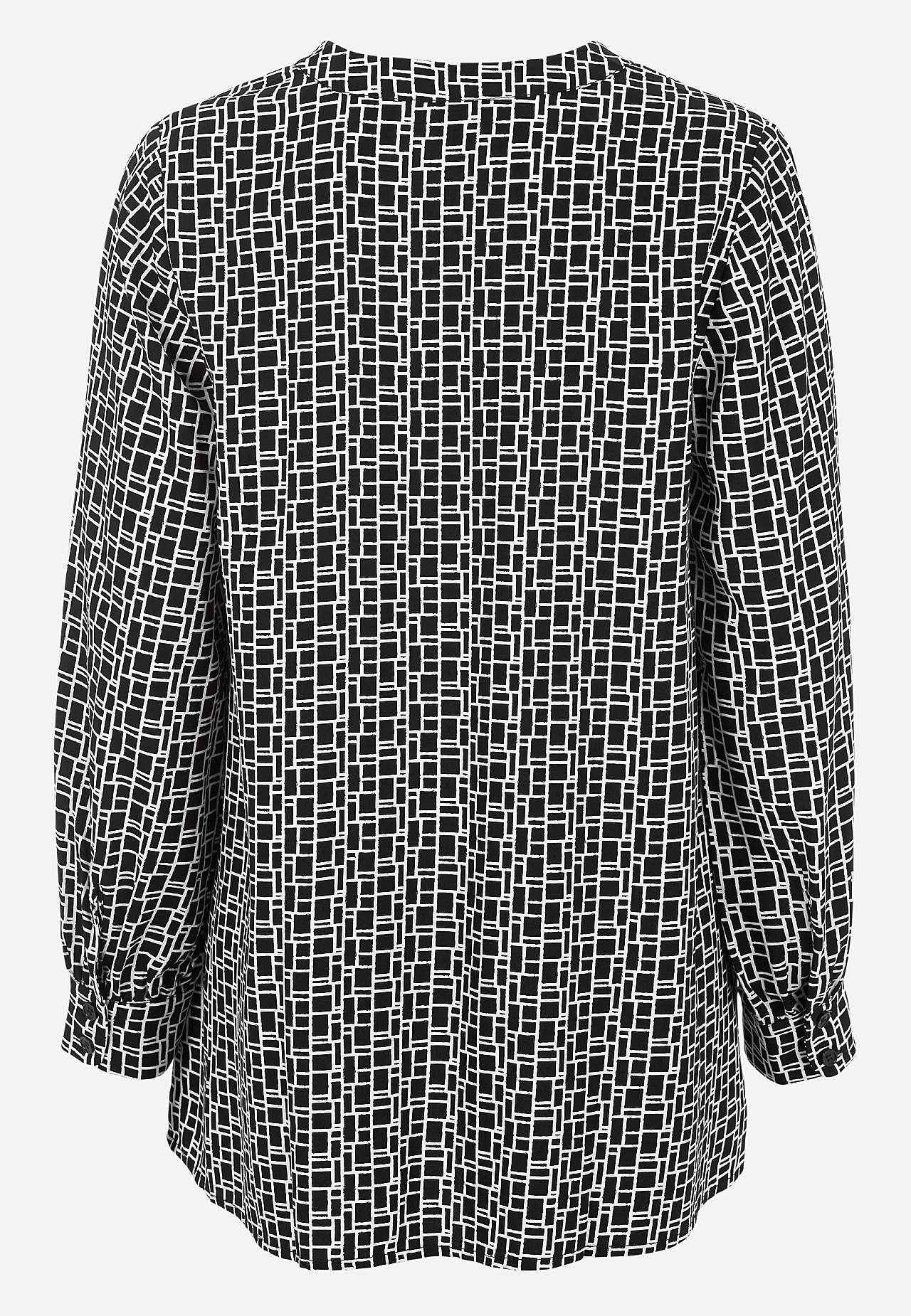 Gevlochten tuniek met een v-hals