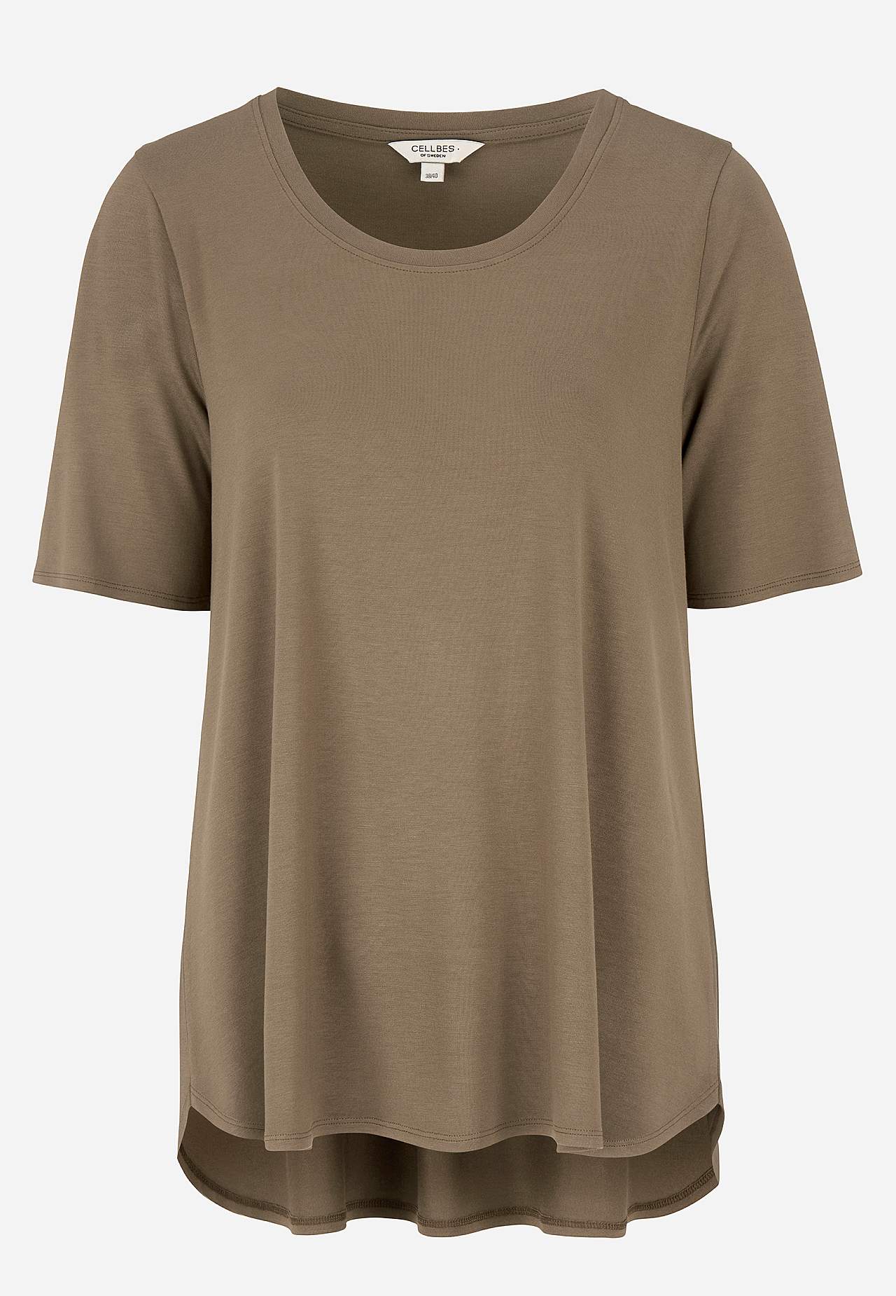 Jersey-topje met korte mouwen