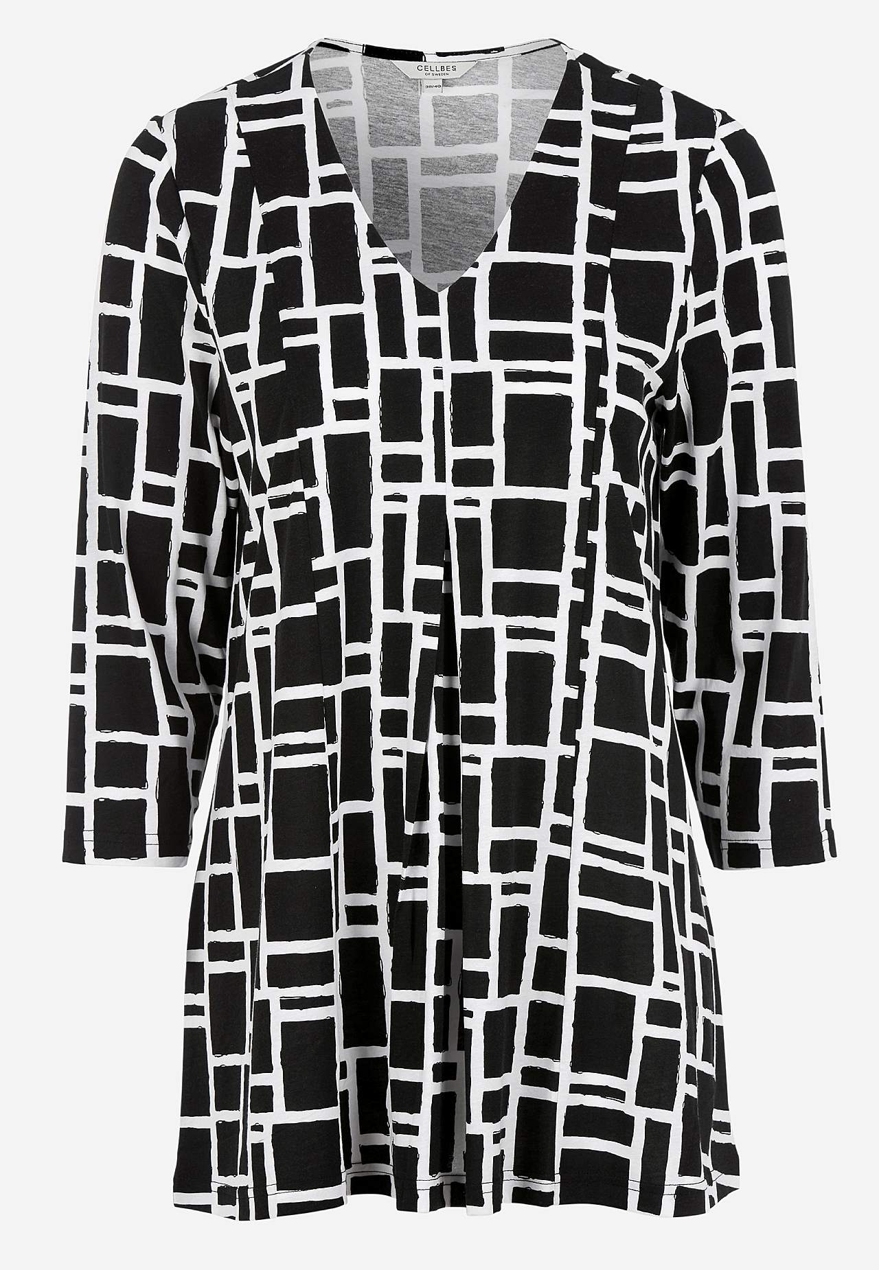 Jersey tuniek met kreuk detail