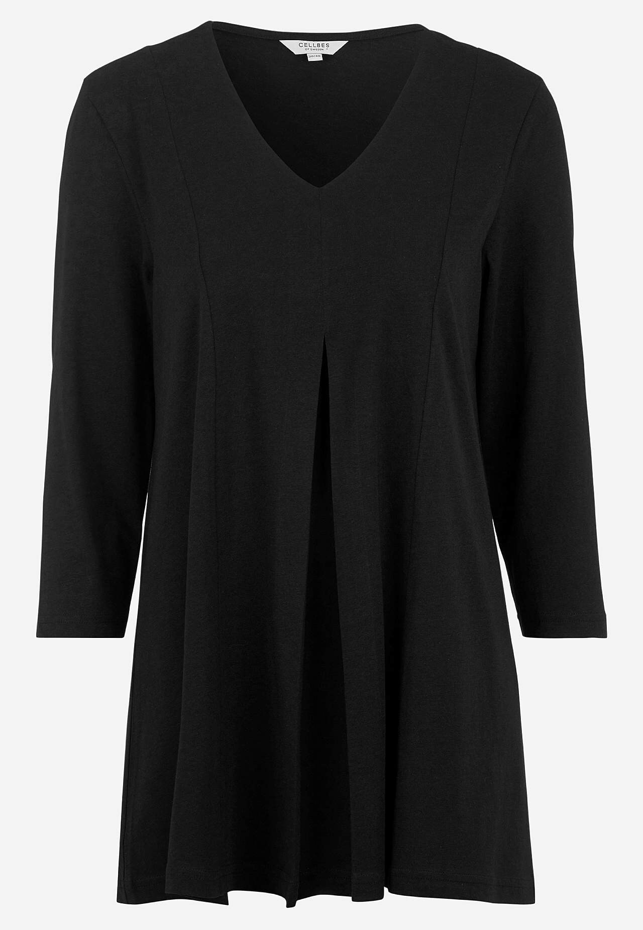 Jersey tuniek met kreuk detail
