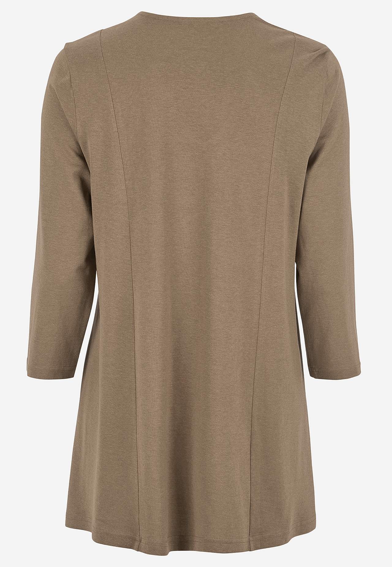 Jersey tuniek met kreuk detail