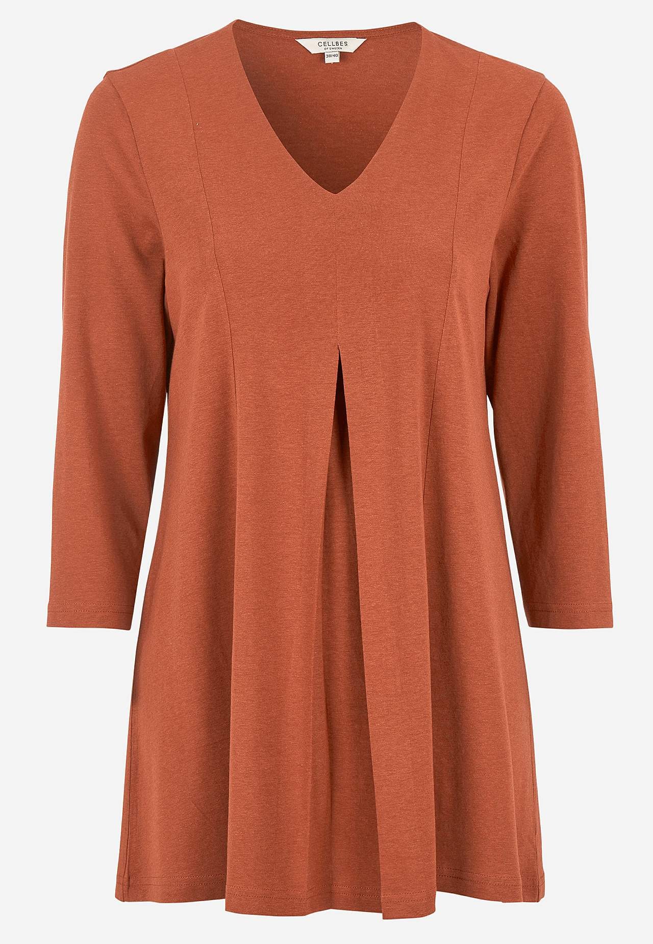 Jersey tuniek met kreuk detail