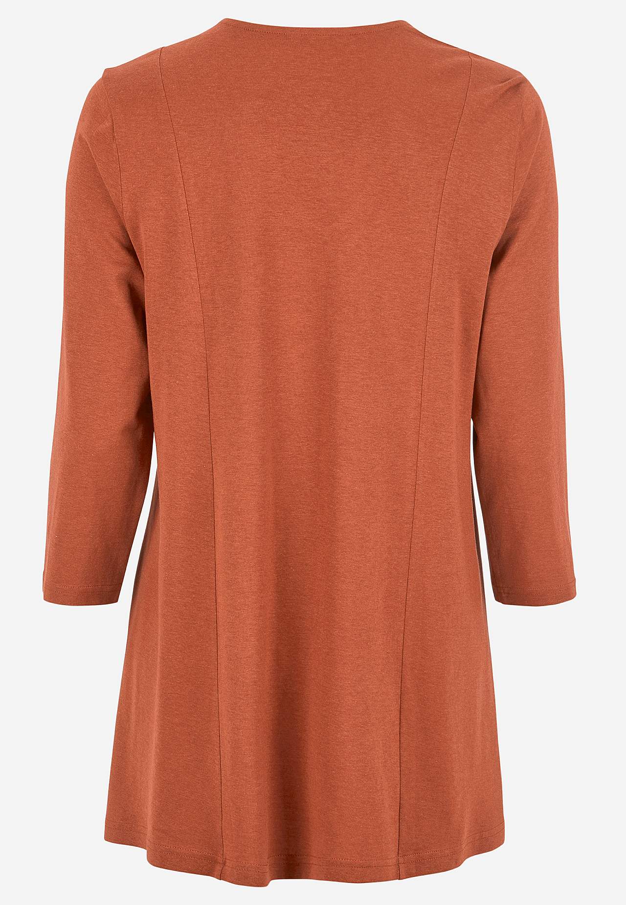 Jersey tuniek met kreuk detail
