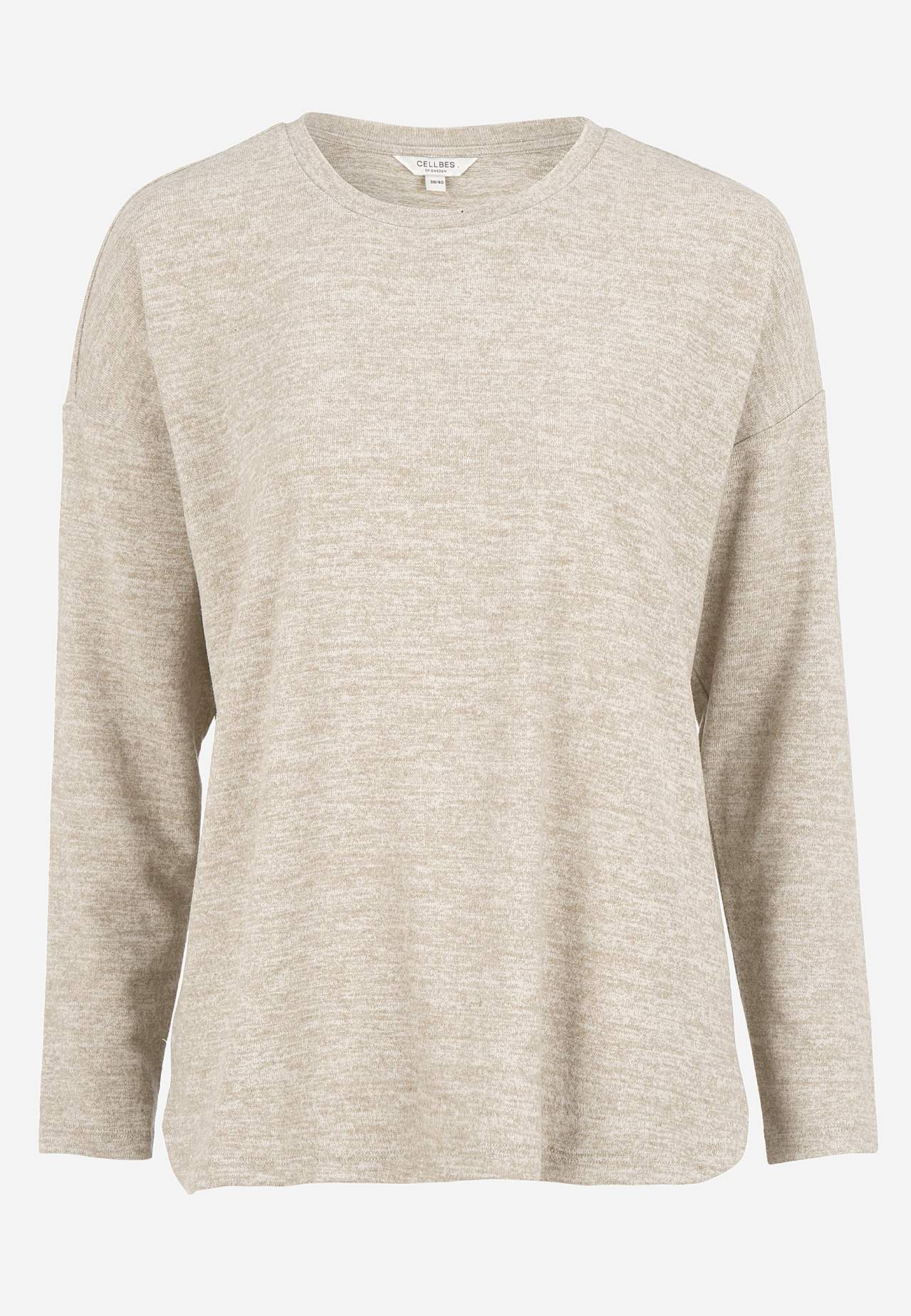 Super zacht jersey-topje met lange mouwen