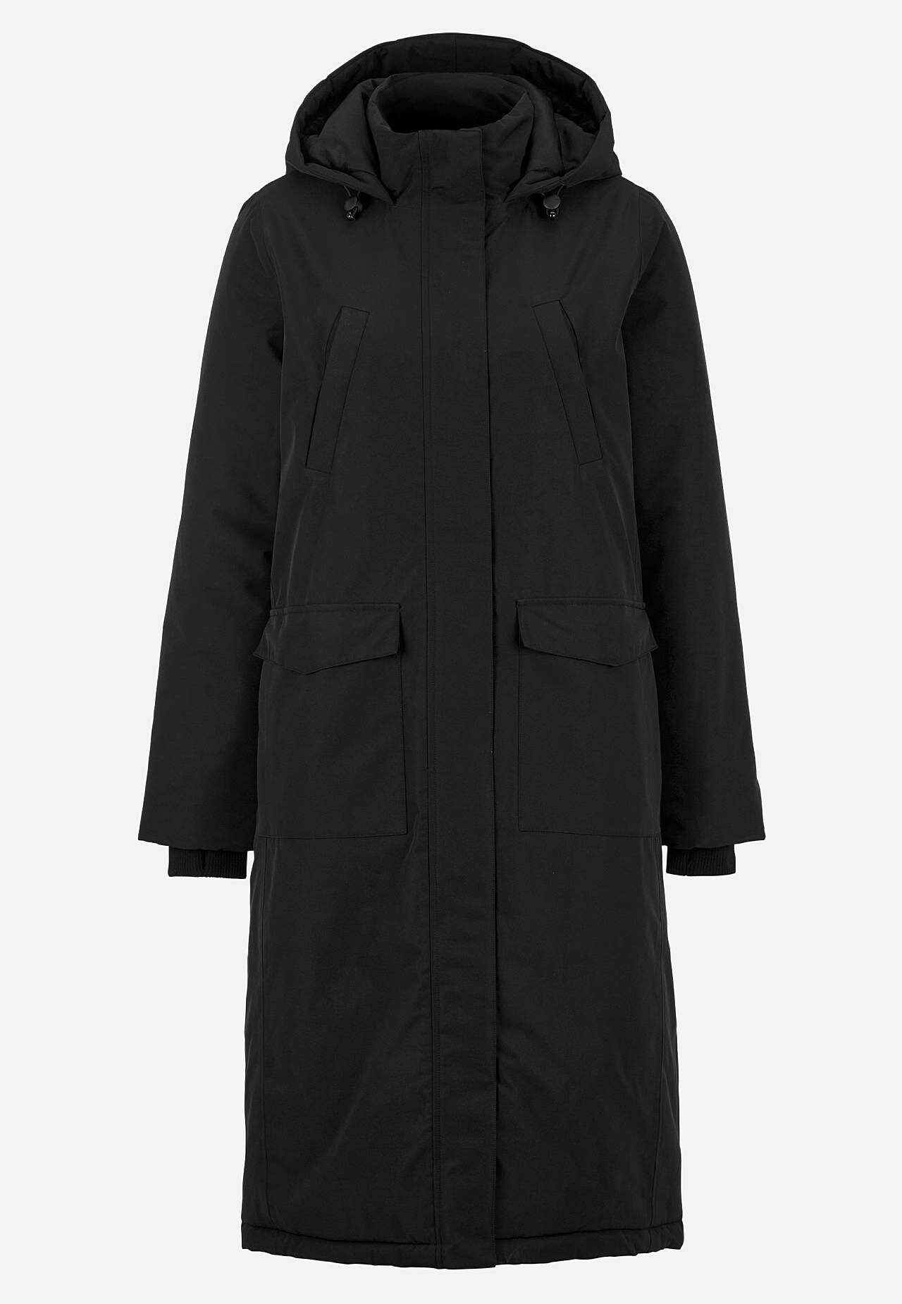 Functionele, gevoerde en lange parka