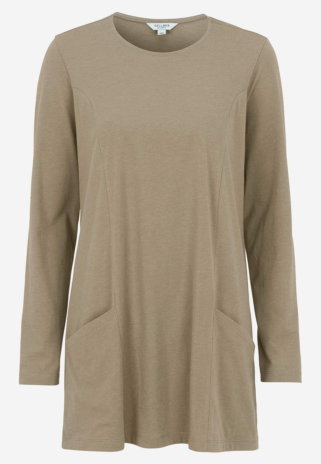 Jersey tuniek met zakken