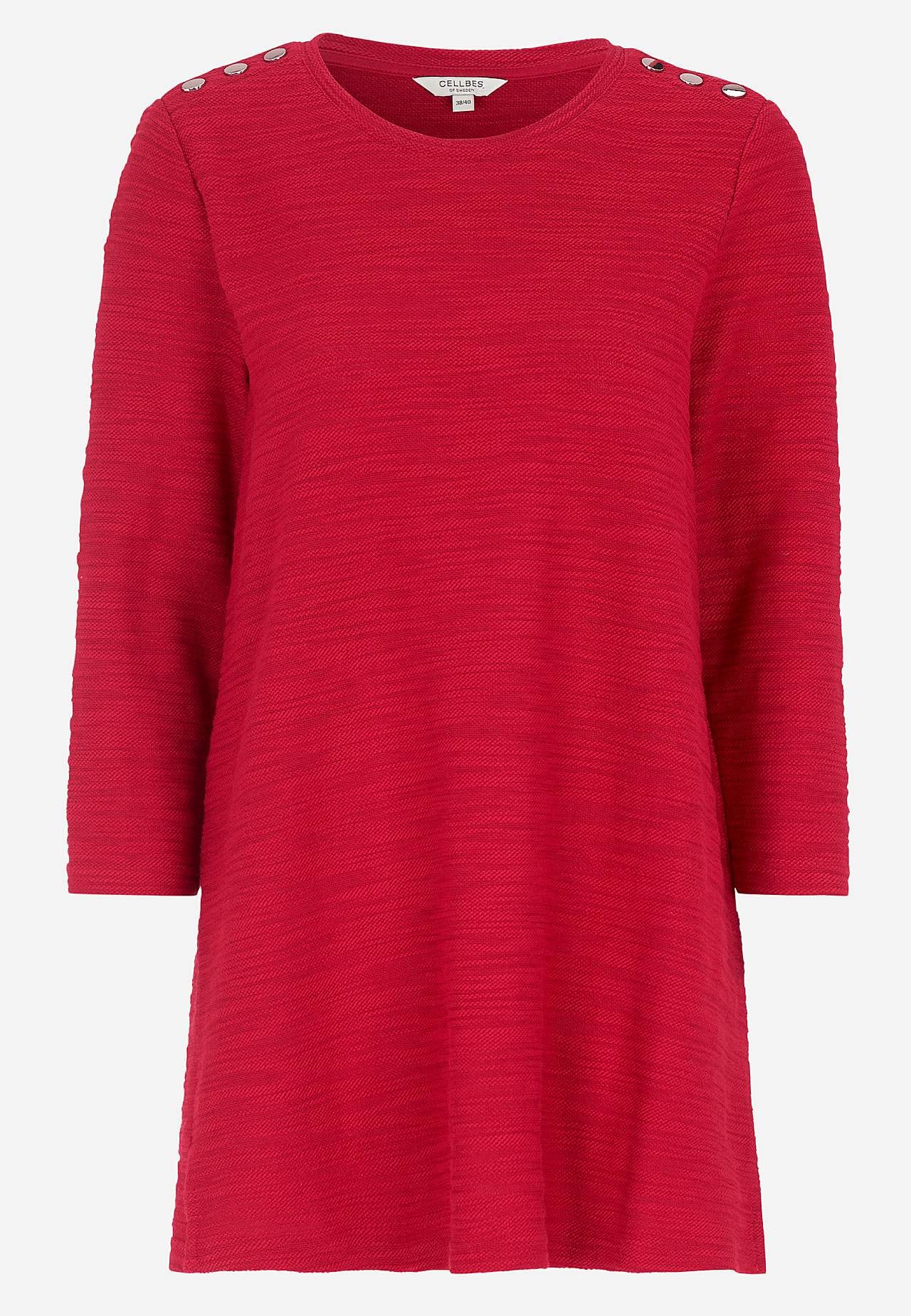 Jersey tuniek met structuur