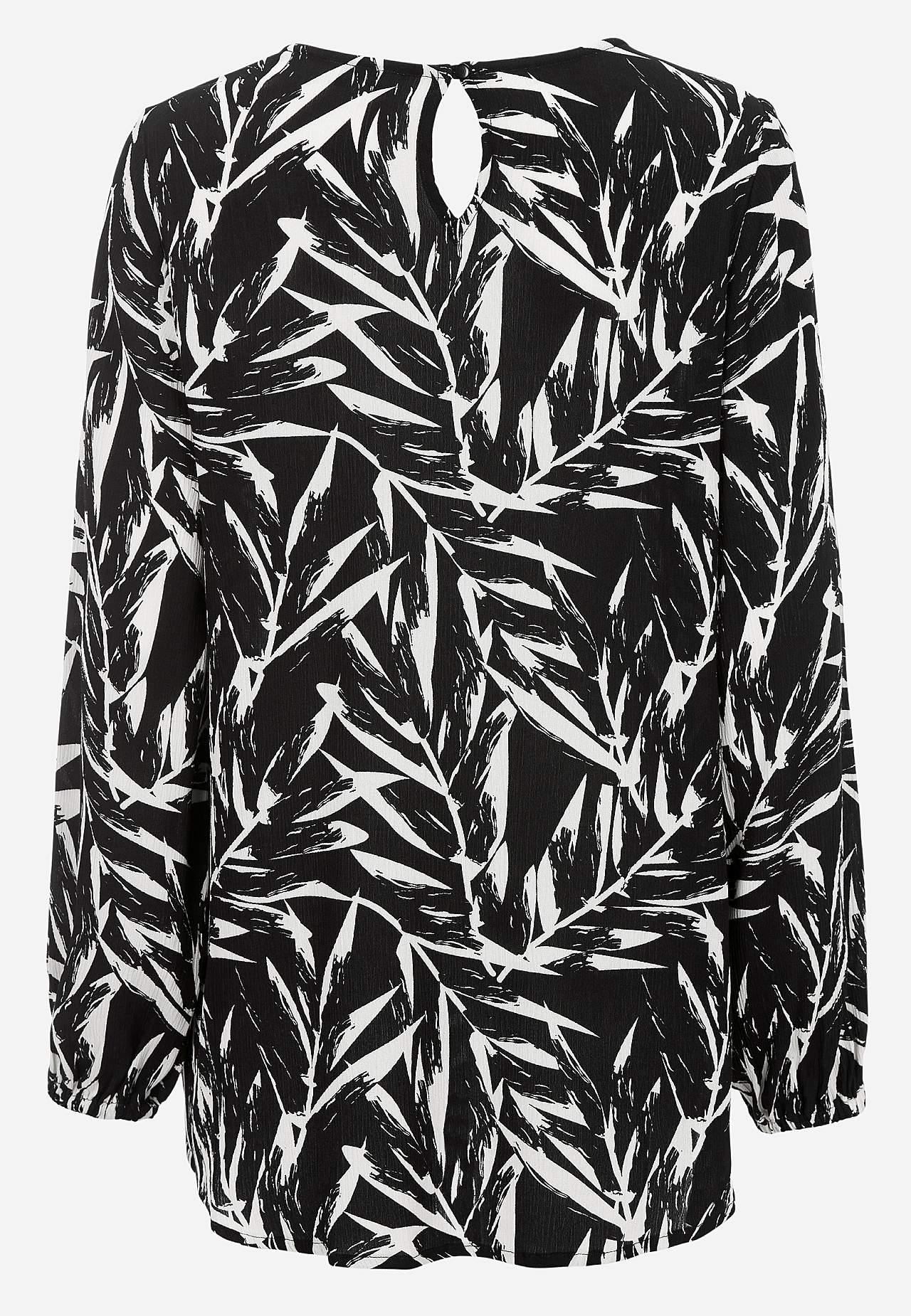 Tuniek met getextureerd gevlochten stof