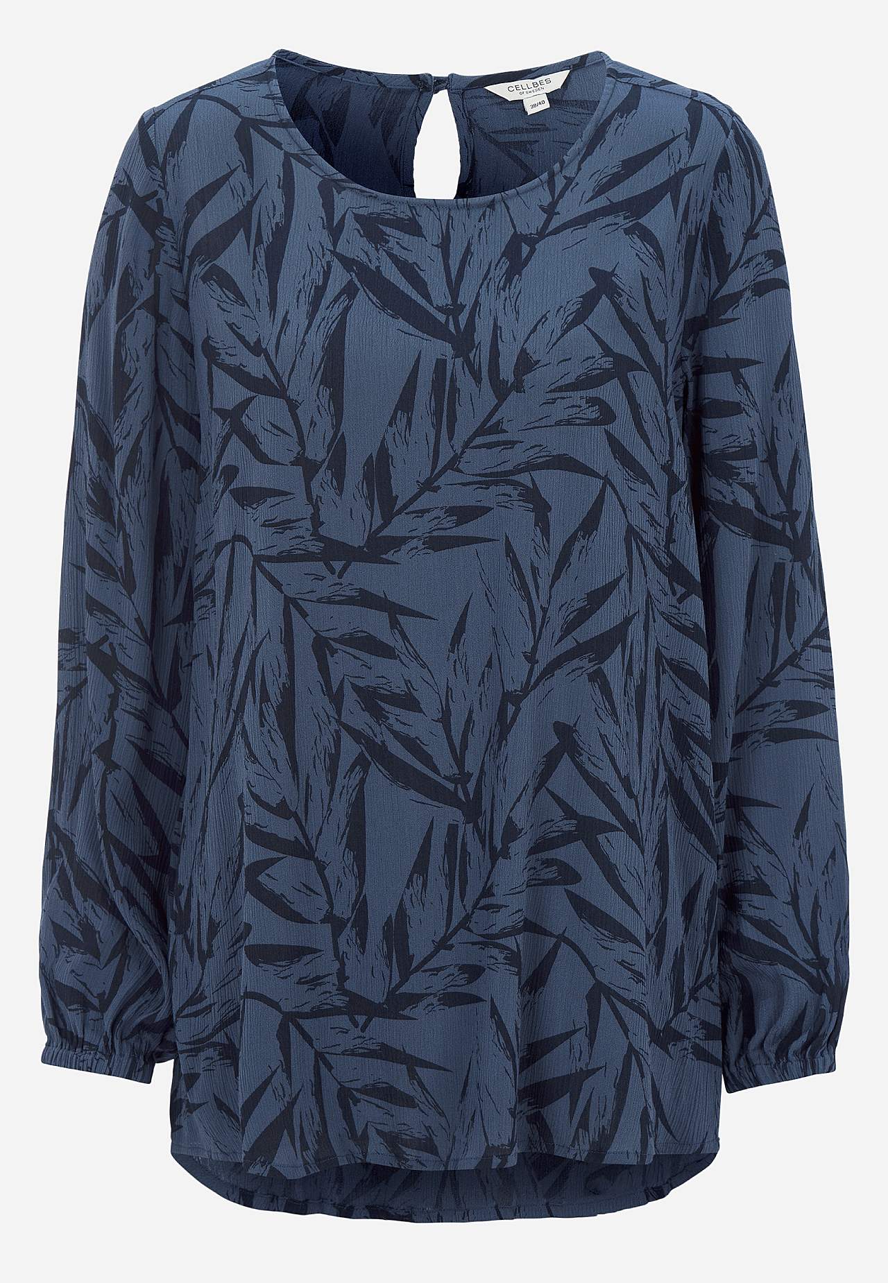 Tuniek met getextureerd gevlochten stof