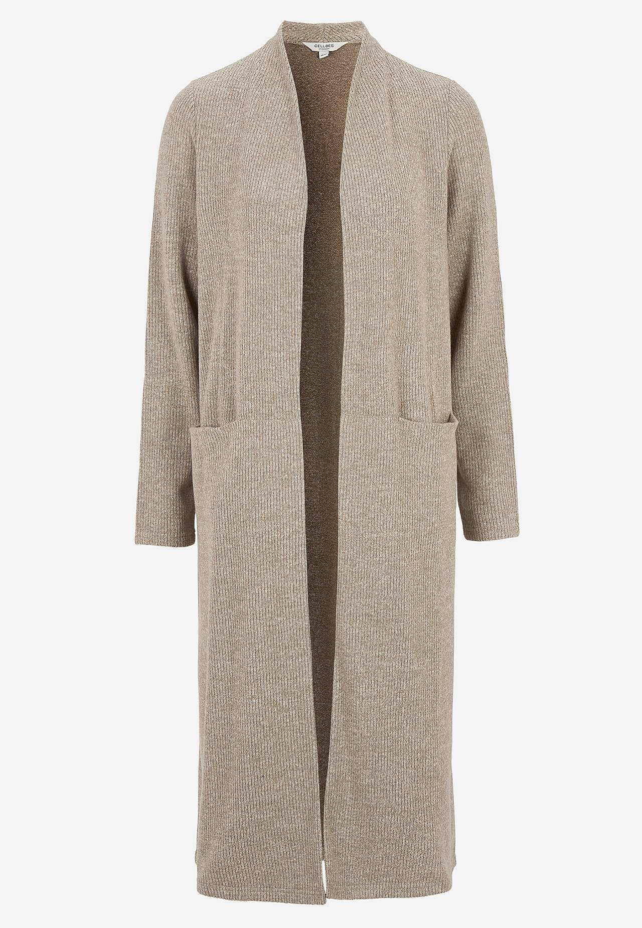 Super zachte en lange cardigan met zakken